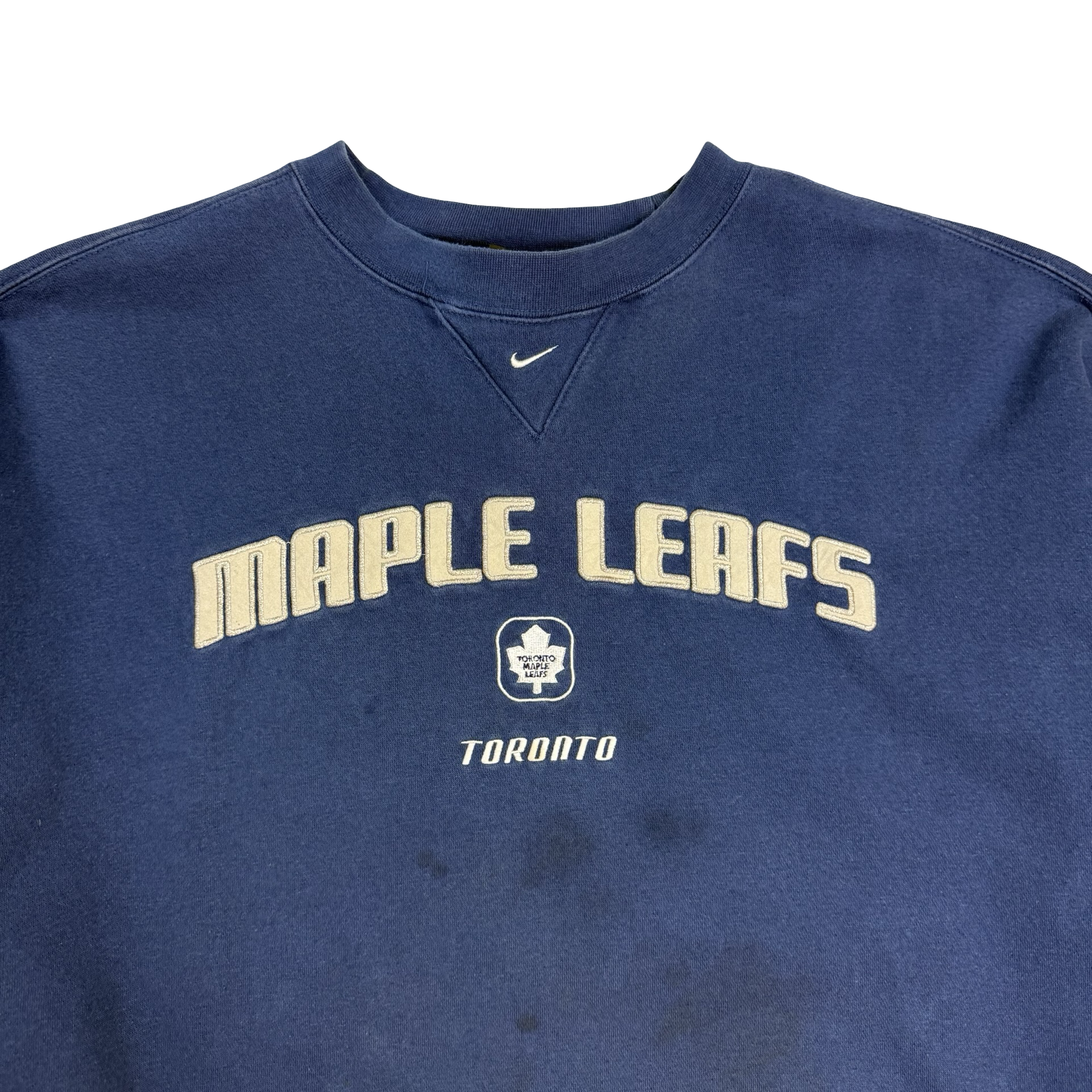 Vintage Nike Toronto Maple Leafs Crewneck Blue