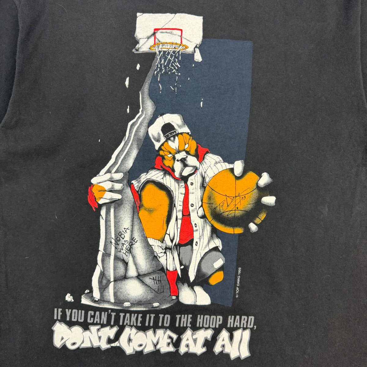 Vintage Top Dawg “If You Can’t Take It To The Hoop” Tee Black