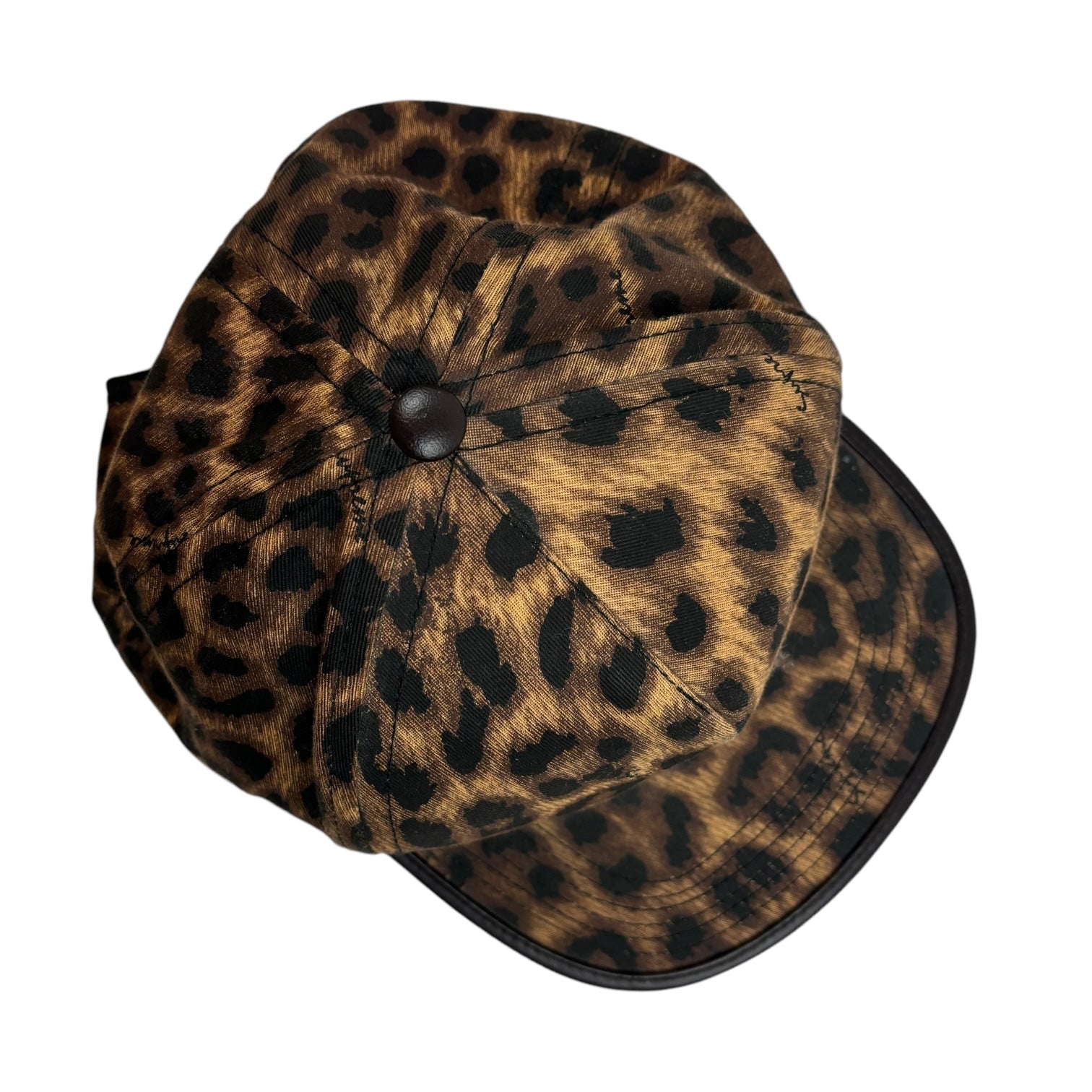 Supreme Leopard Print 5-Panel StrapBack Hat Brown