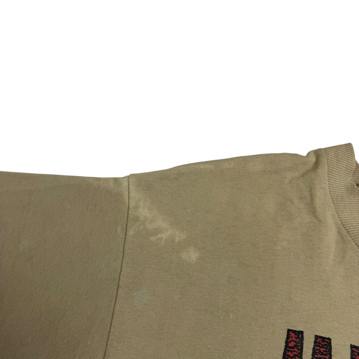 Vintage 90s Metallic Burn Your Fingers One By One Tee Tan