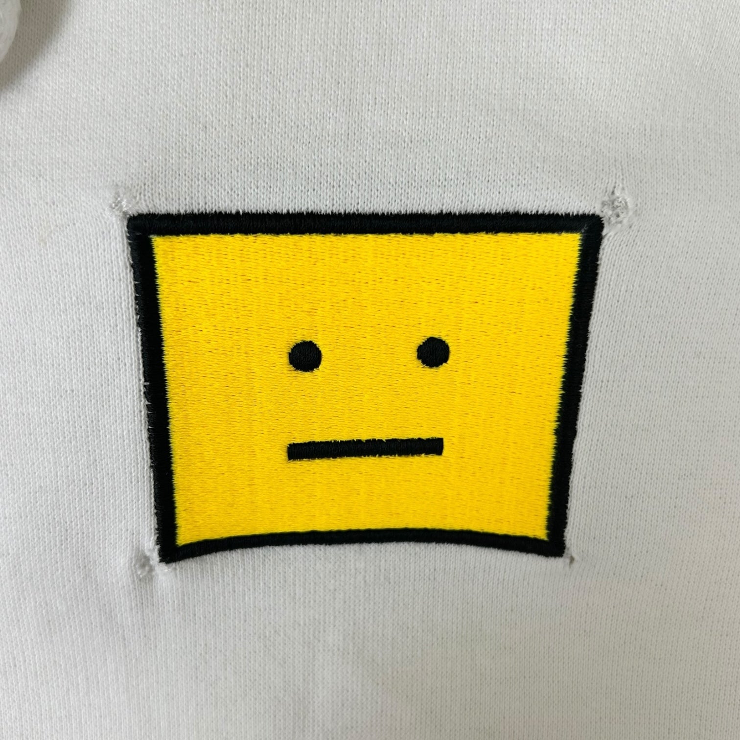 Acne Studios Fennis Evil Face Hoodie White