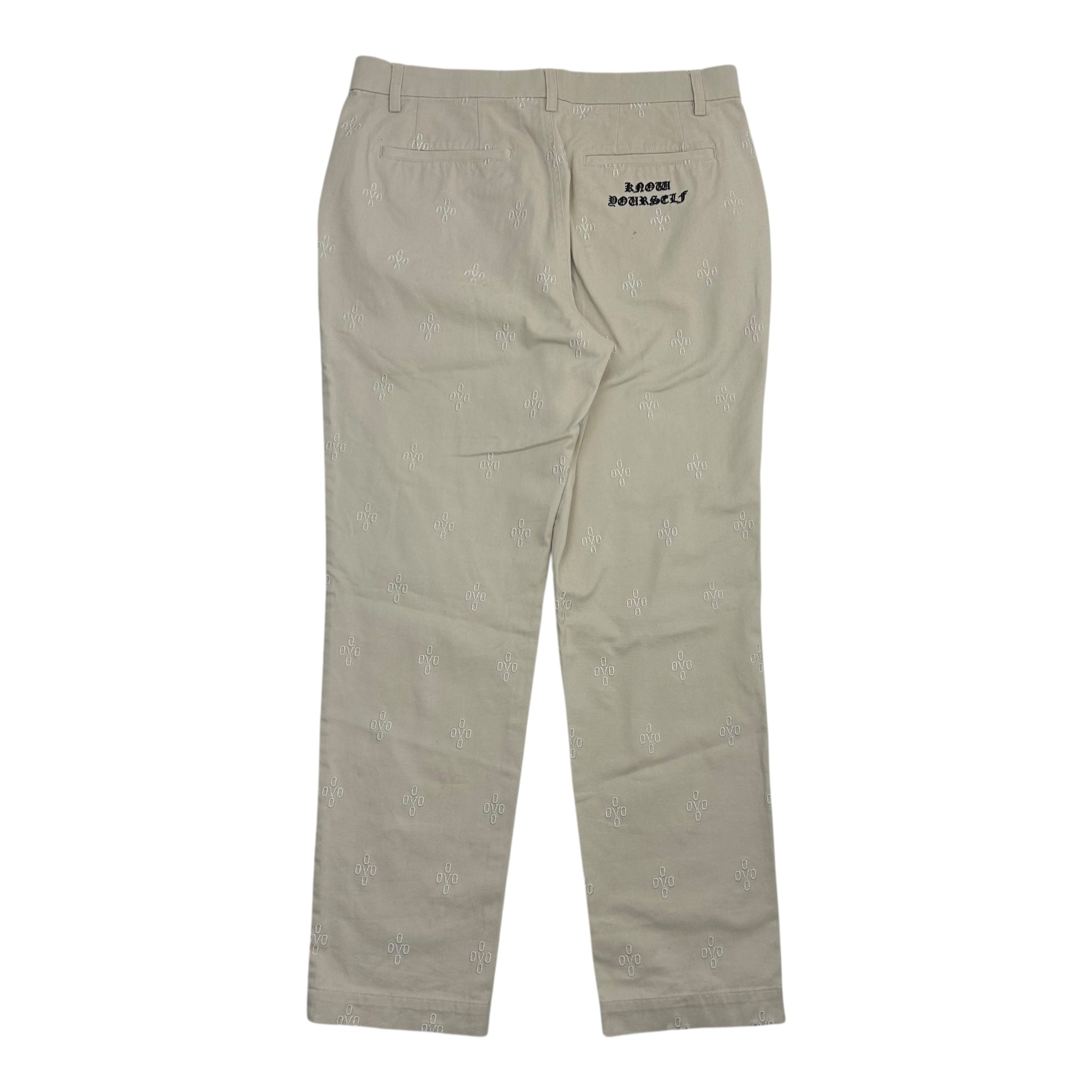 OVO Repeat Monogram Pants Light Tan
