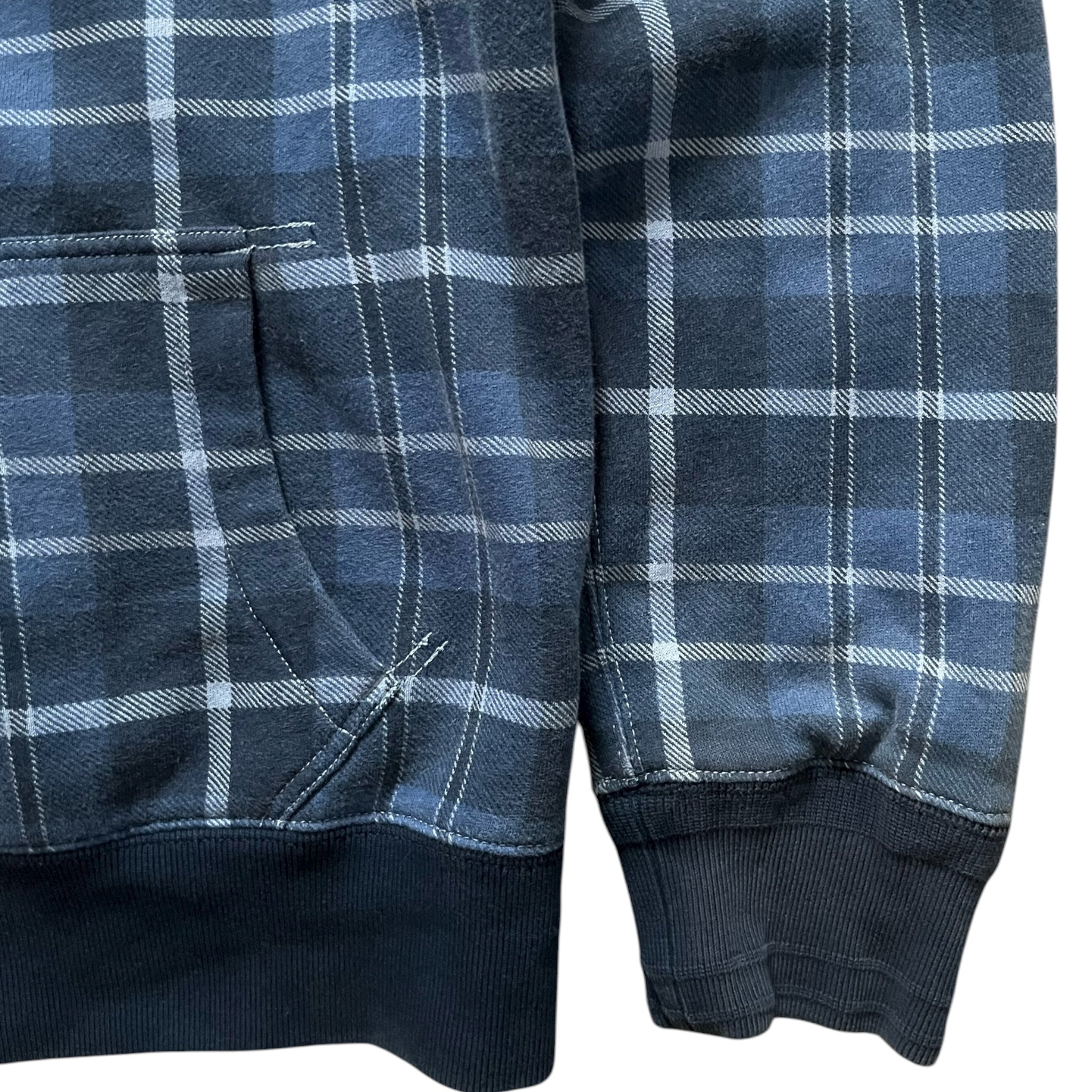 Vintage Polo Ralph Lauren Plaid Waffle Lined Zip Hoodie