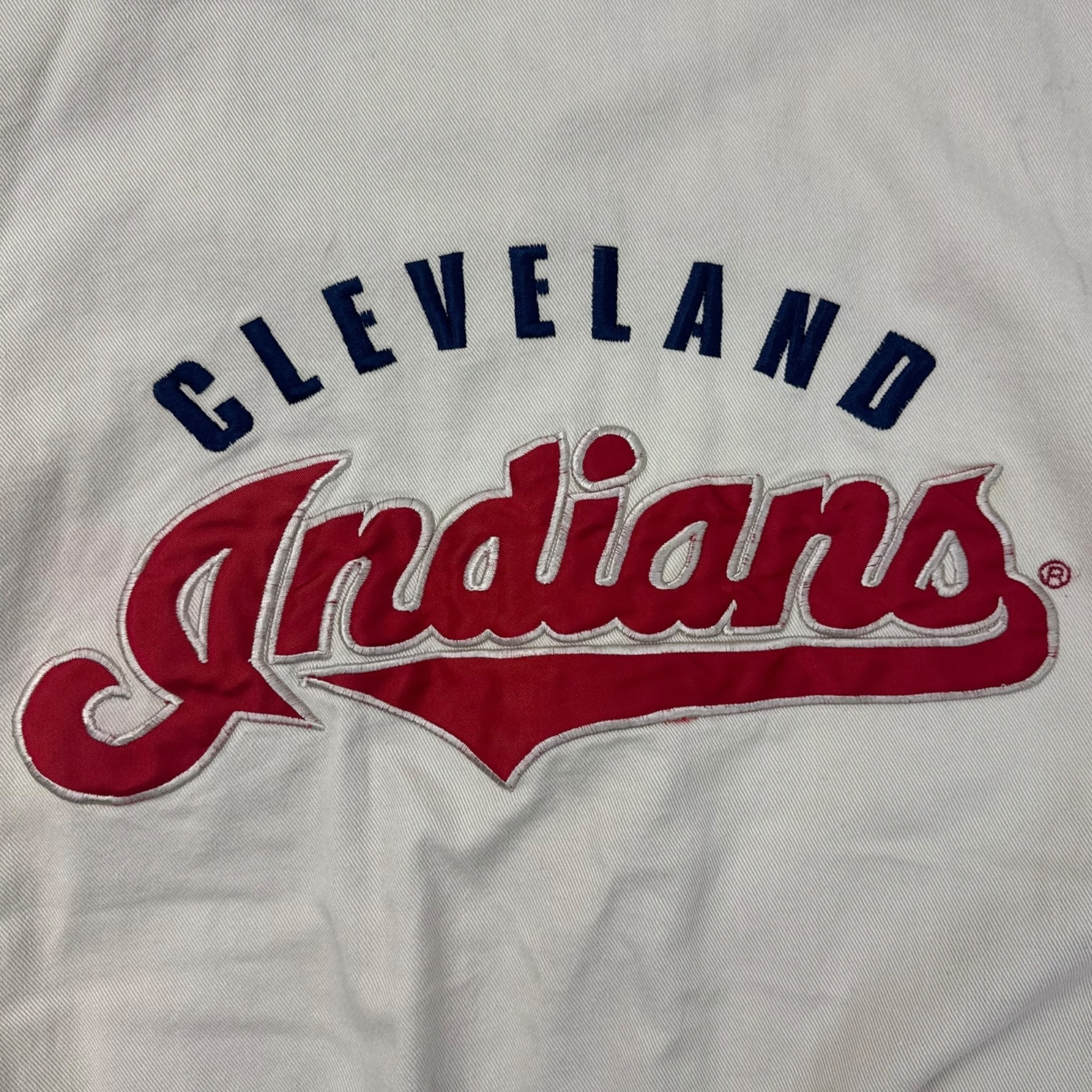 Vintage Cleveland Indians Button Up Mirage MBL Jacket