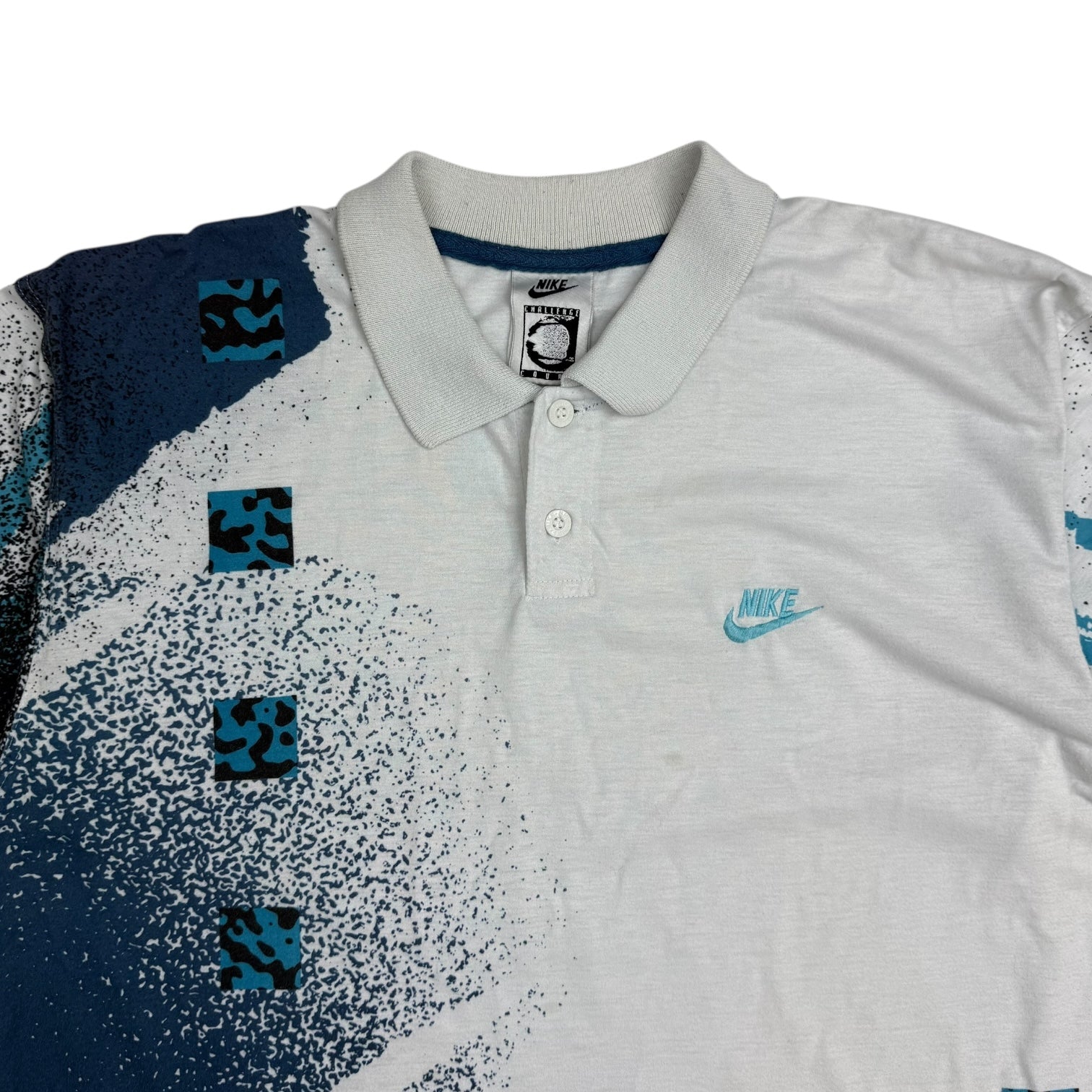 Vintage Nike Challenge Court Andre Agassi Polo Poison Frog