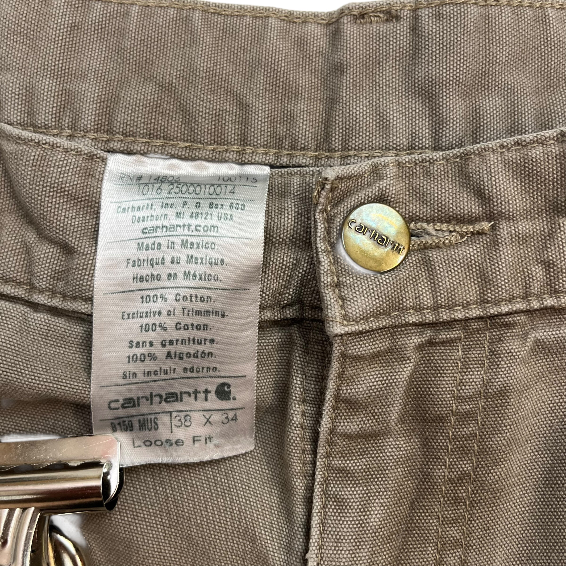 Vintage Carhartt Dungaree Pants Beige