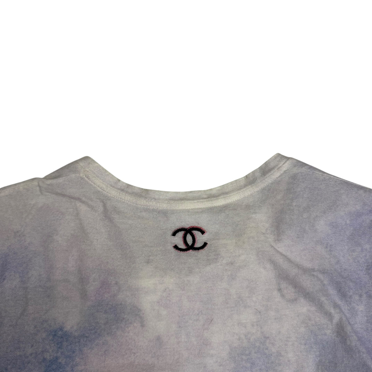 (W) Spring/Summer 2010 Chanel Mademoiselle Coco By Karl Lagerfeld Tee Purple/White