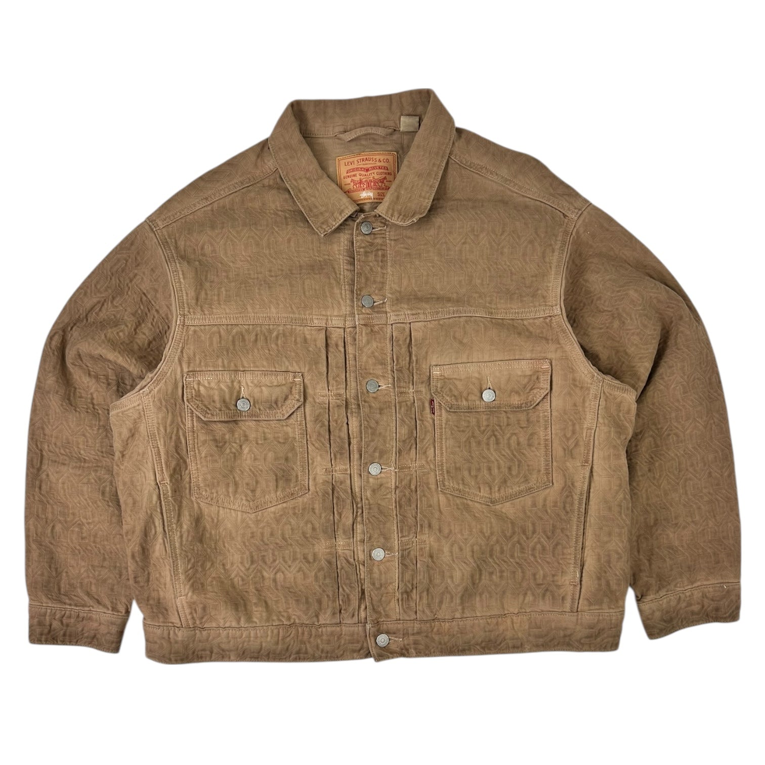 Stussy x Levi’s Jacquard Trucker Jacket Brown