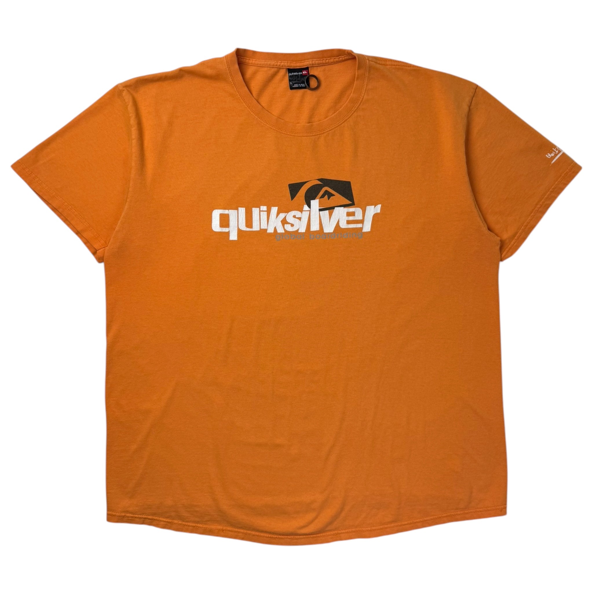 Vintage Quiksilver Center Logo T-Shirt Tangerine