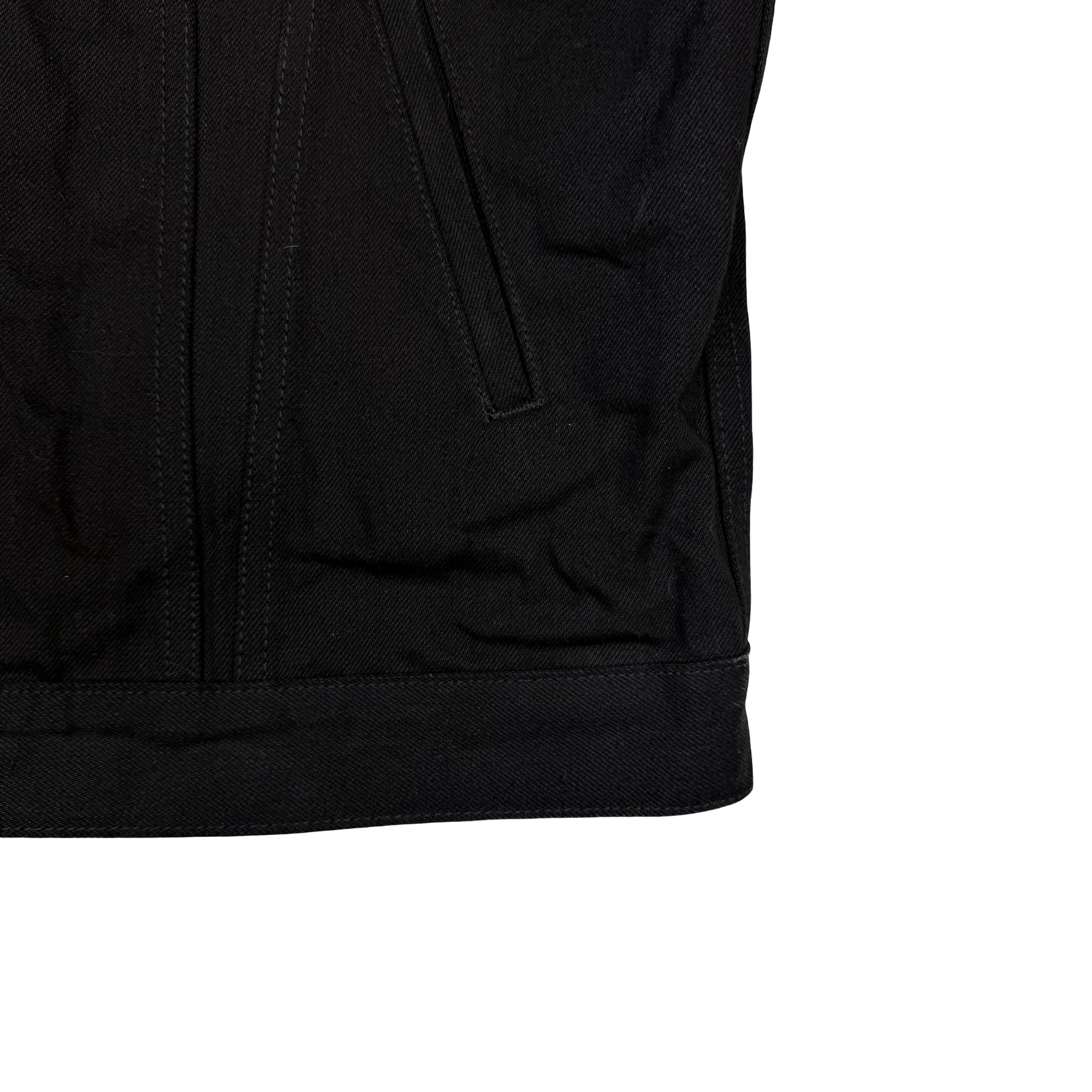 3Sixteen Shadow Selvedge Denim Trucker Jacket Black