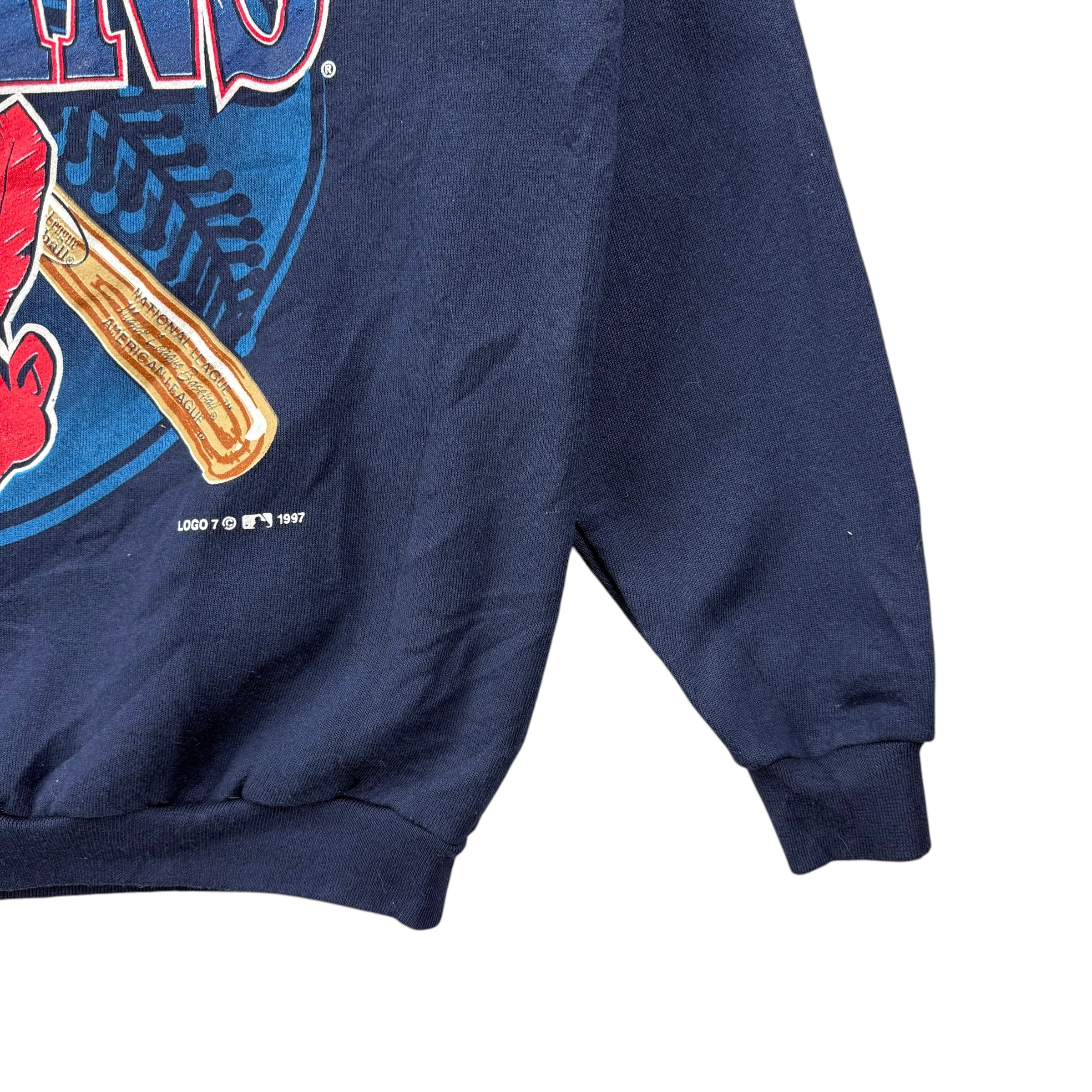 1997 Cleveland Indians Crewneck Navy Blue