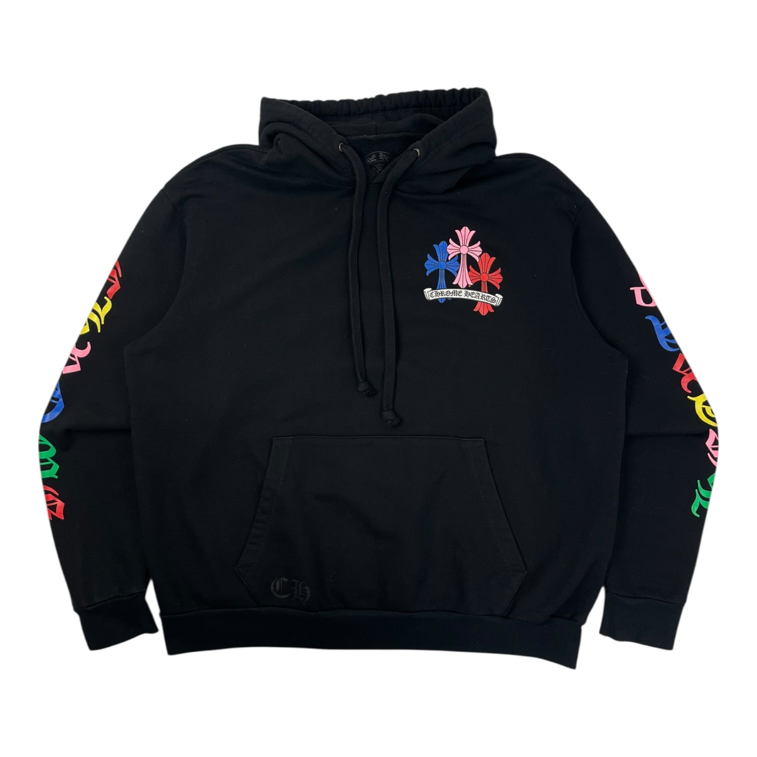 Chrome Hearts Multi Colour Cross Cemetery Hoodie Black