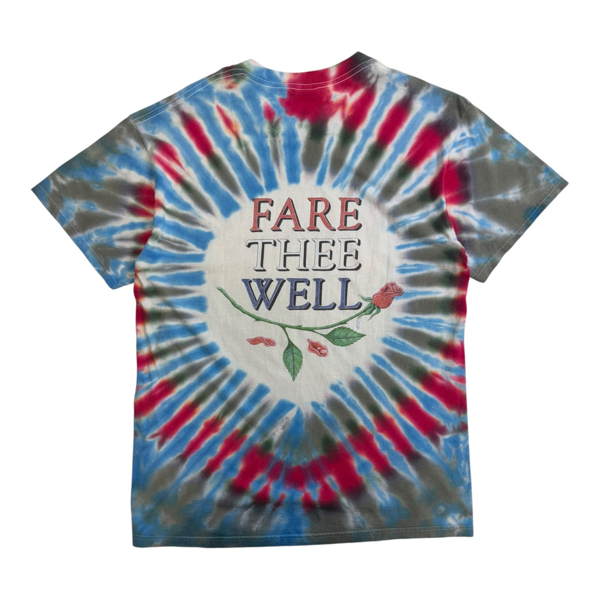 Vintage 1995 Grateful Deal “Fare Thee Well” Tie Dye T-Shirt