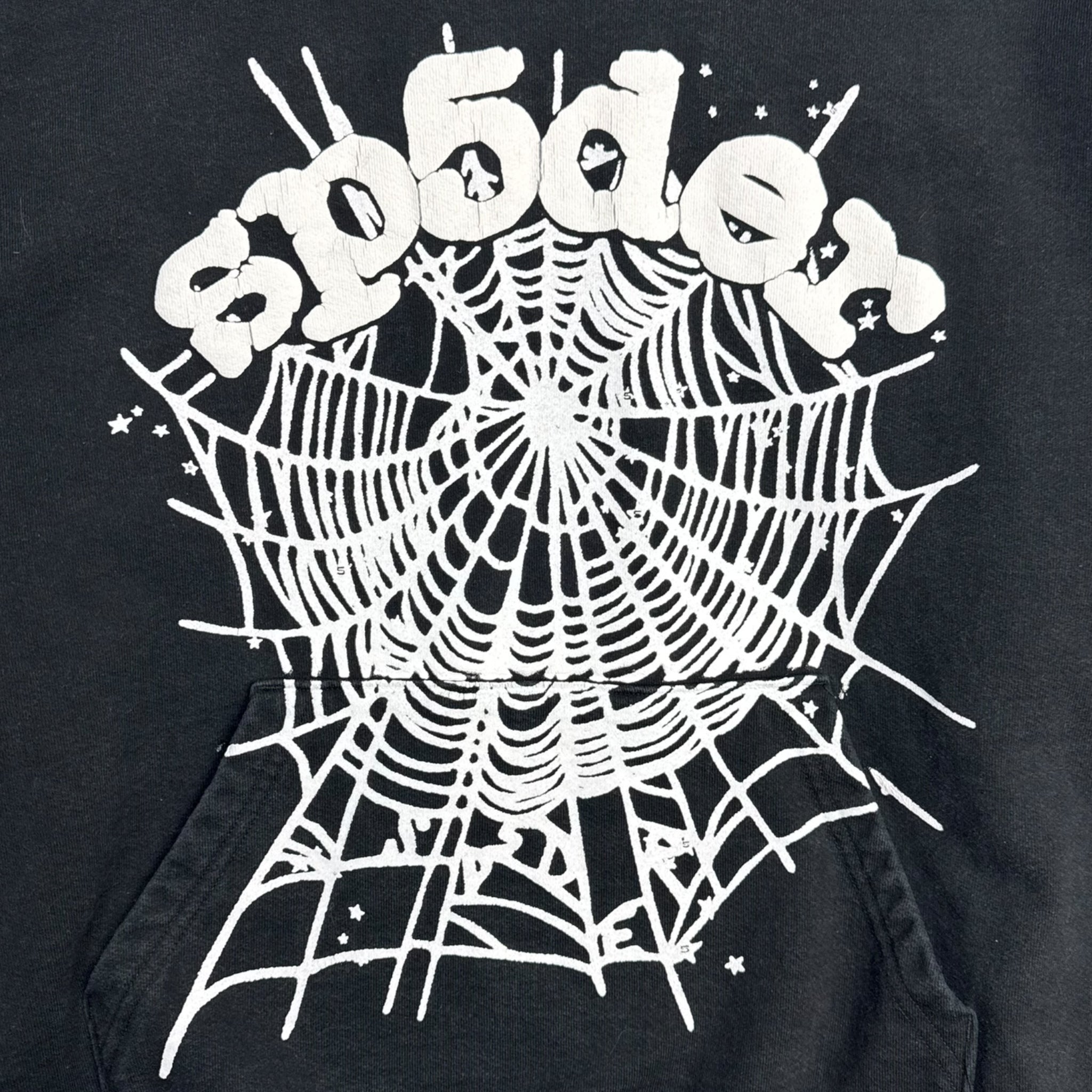 Sp5der OG Web Hoodie Black