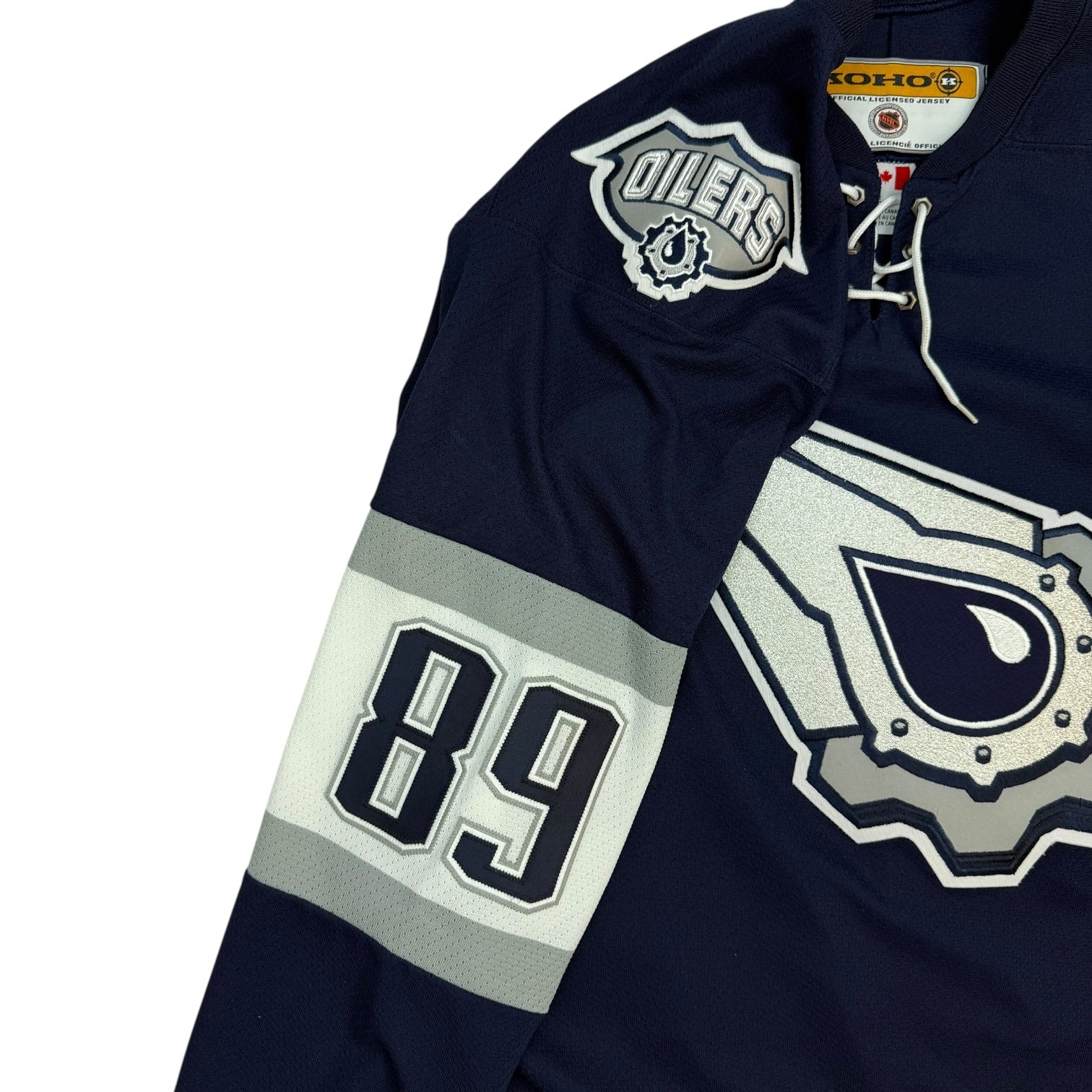 2006 Koho Edmonton Oilers McFarlane Oil Drop Mike Comrie Jersey Blue