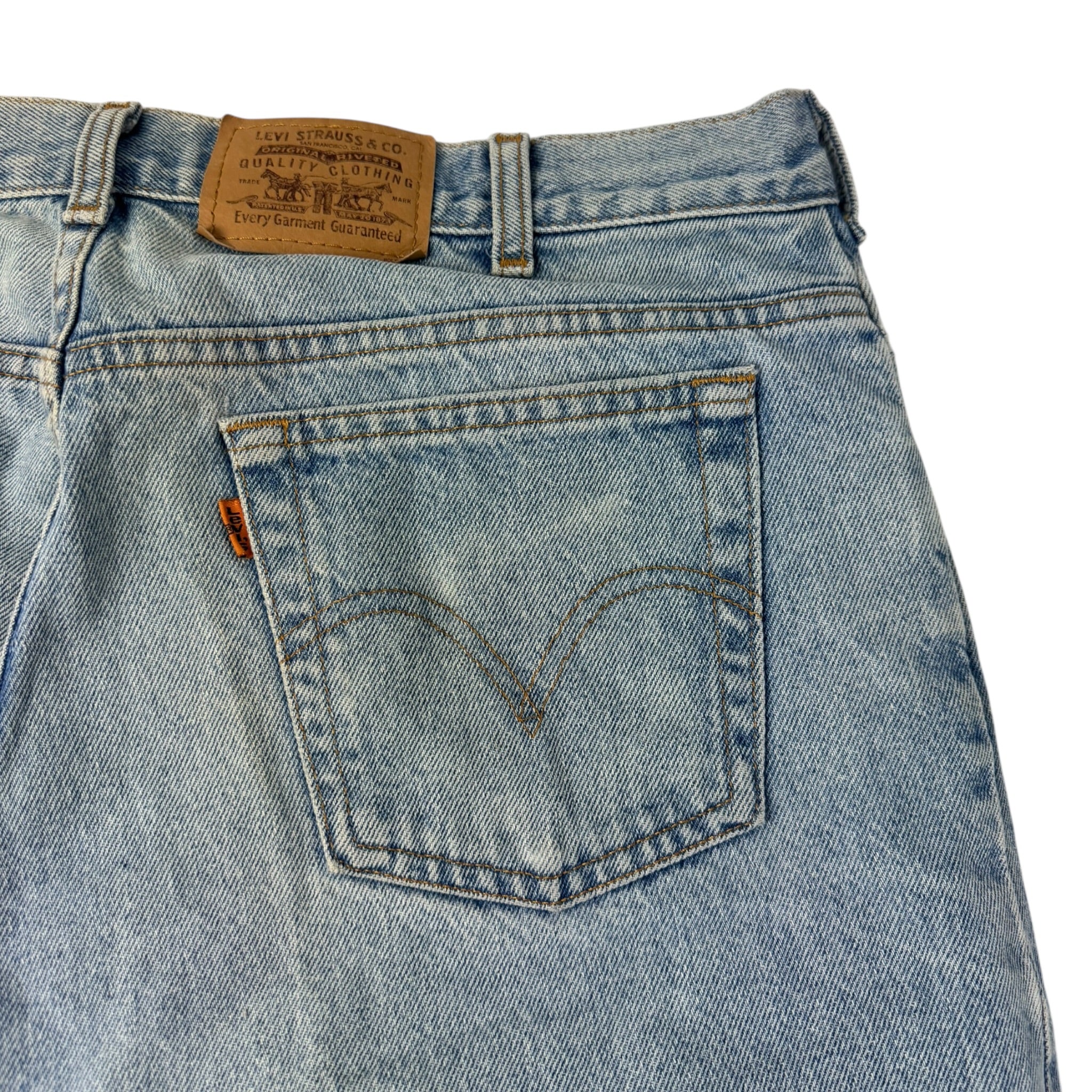 Vintage Levi’s Orange Tab Denim Bottoms Very Light Wash