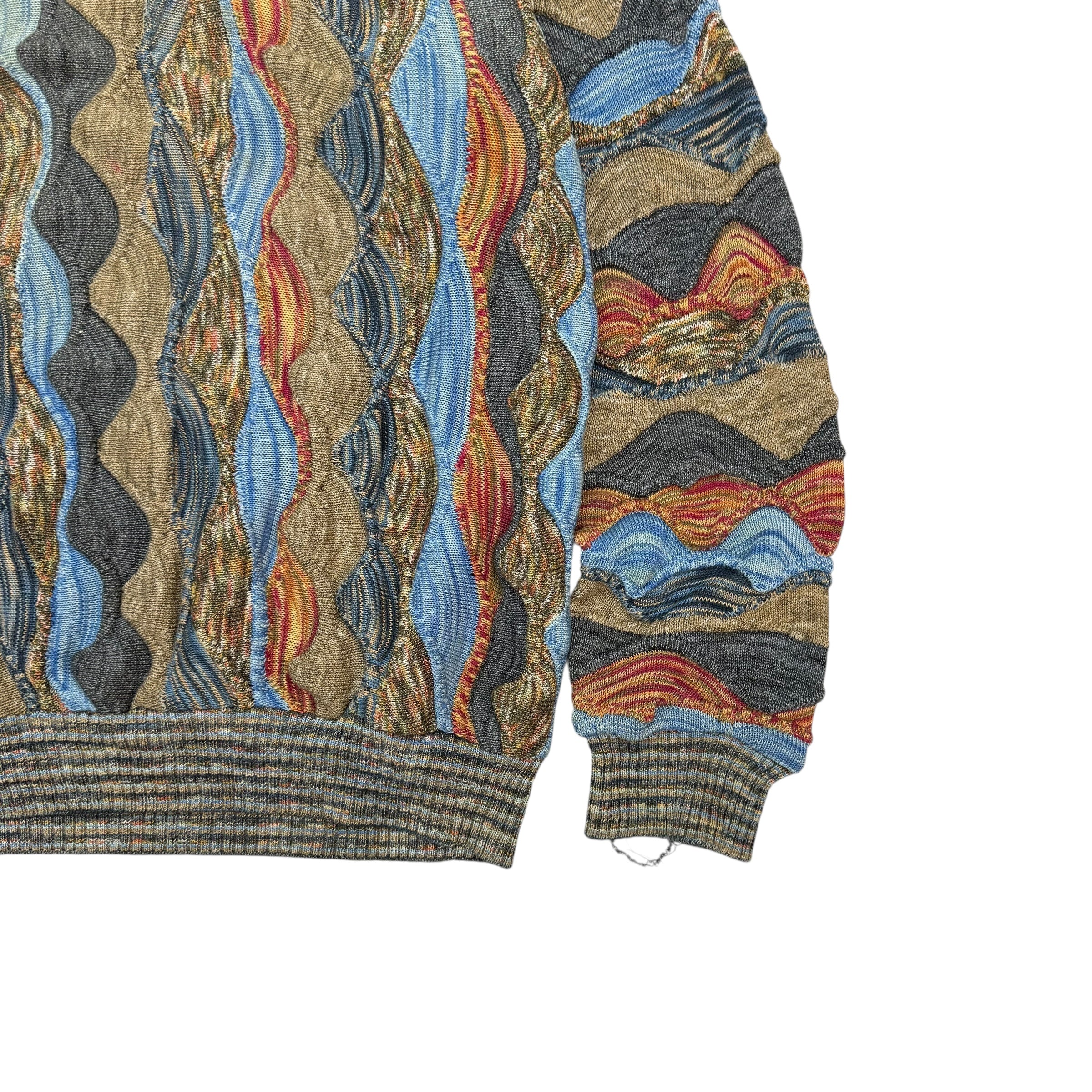 Vintage Tundra Cable Knit Sweater Multicolour