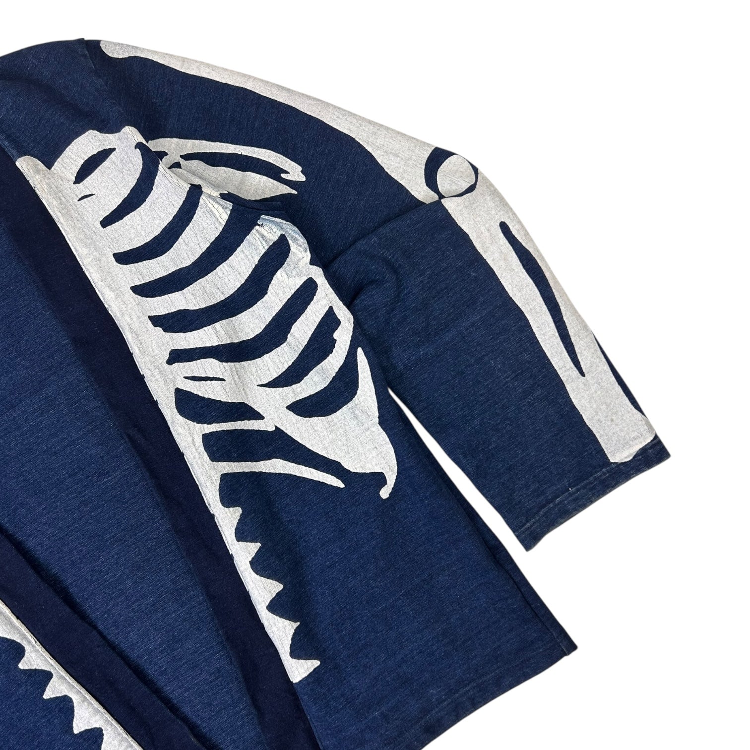 Kapital Skeleton Print Cardigan Blue