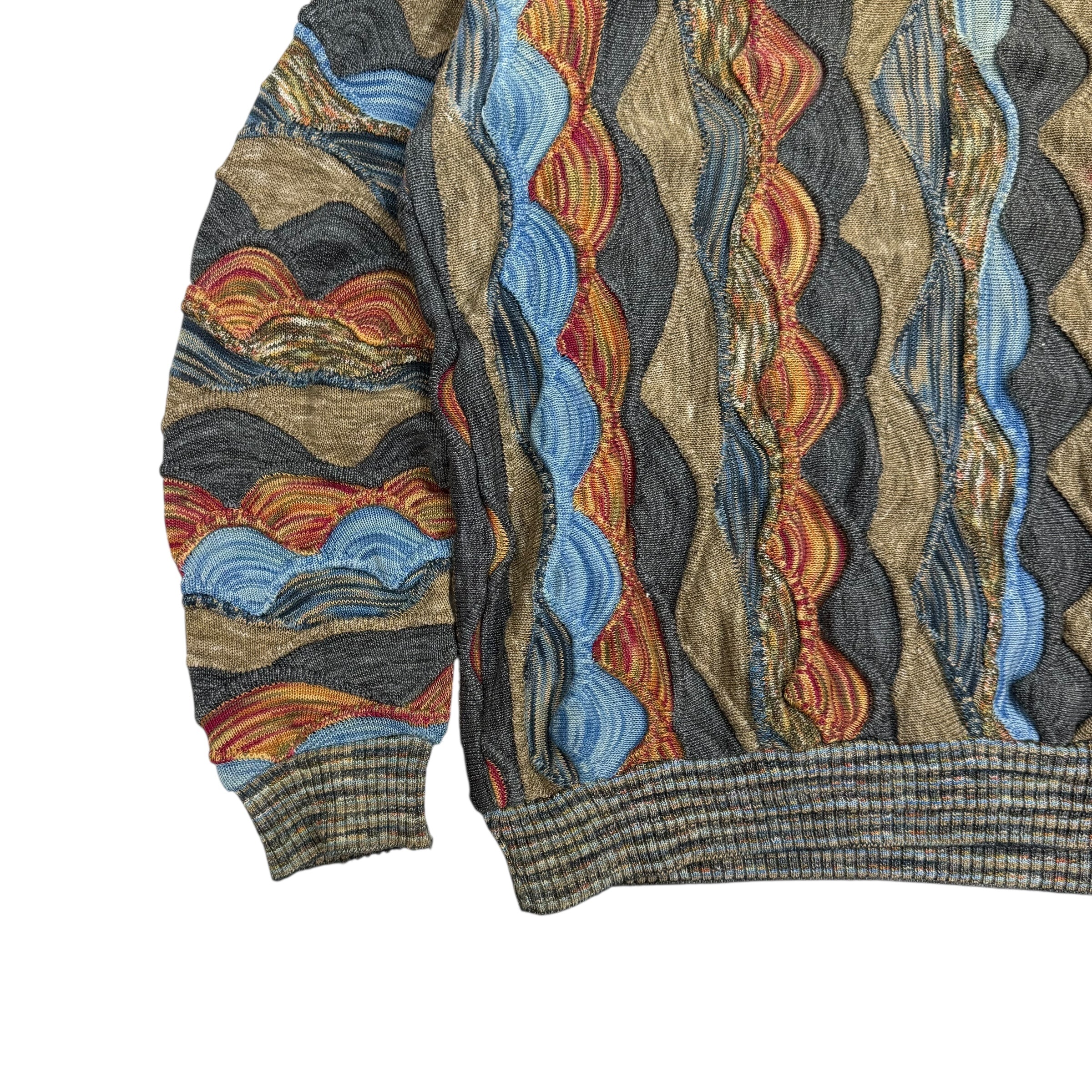 Vintage Tundra Cable Knit Sweater Multicolour