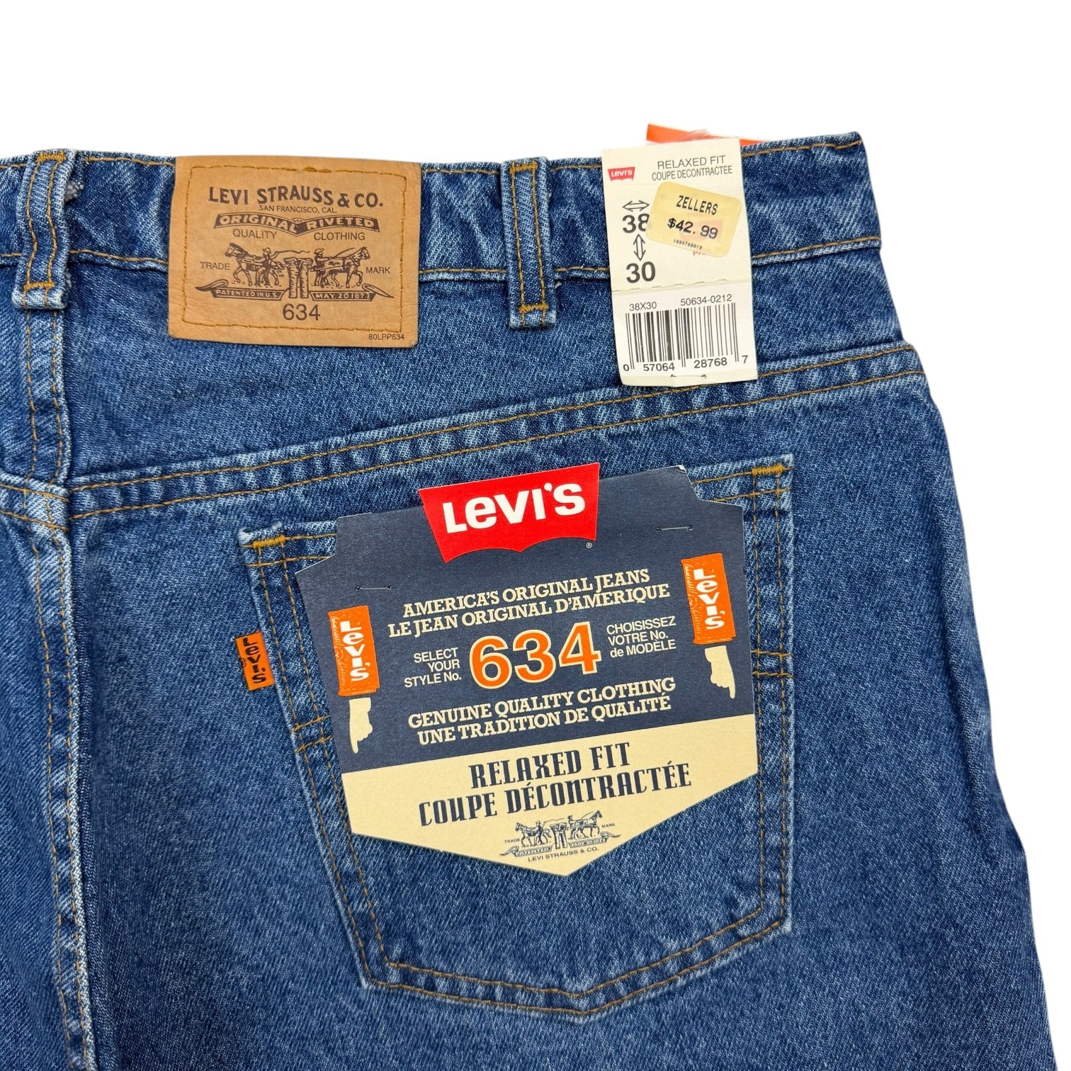 Vintage Levi’s 634 Relaxed Fit Denim Jeans Dark Wash