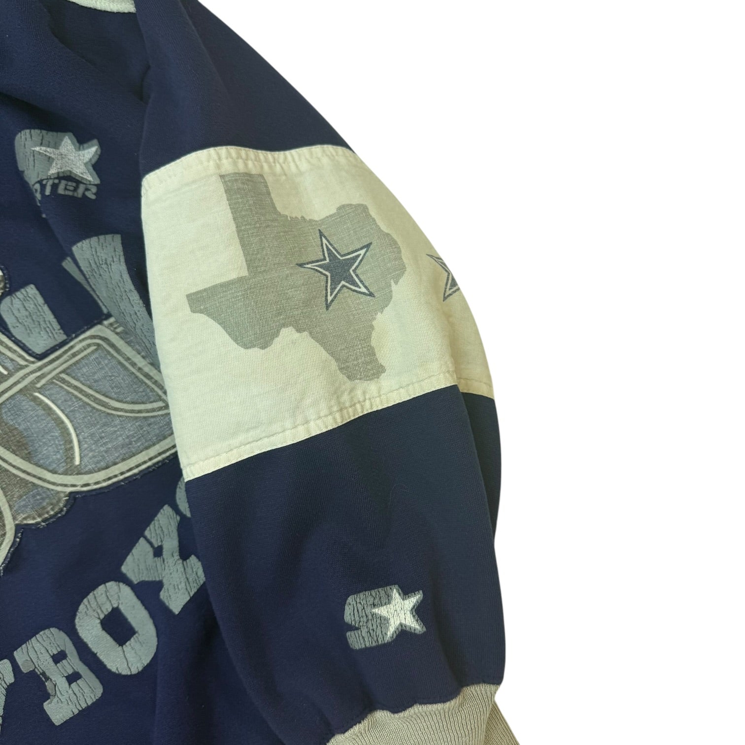 Vintage Starter Dallas Cowboys Crewneck Blue/Grey