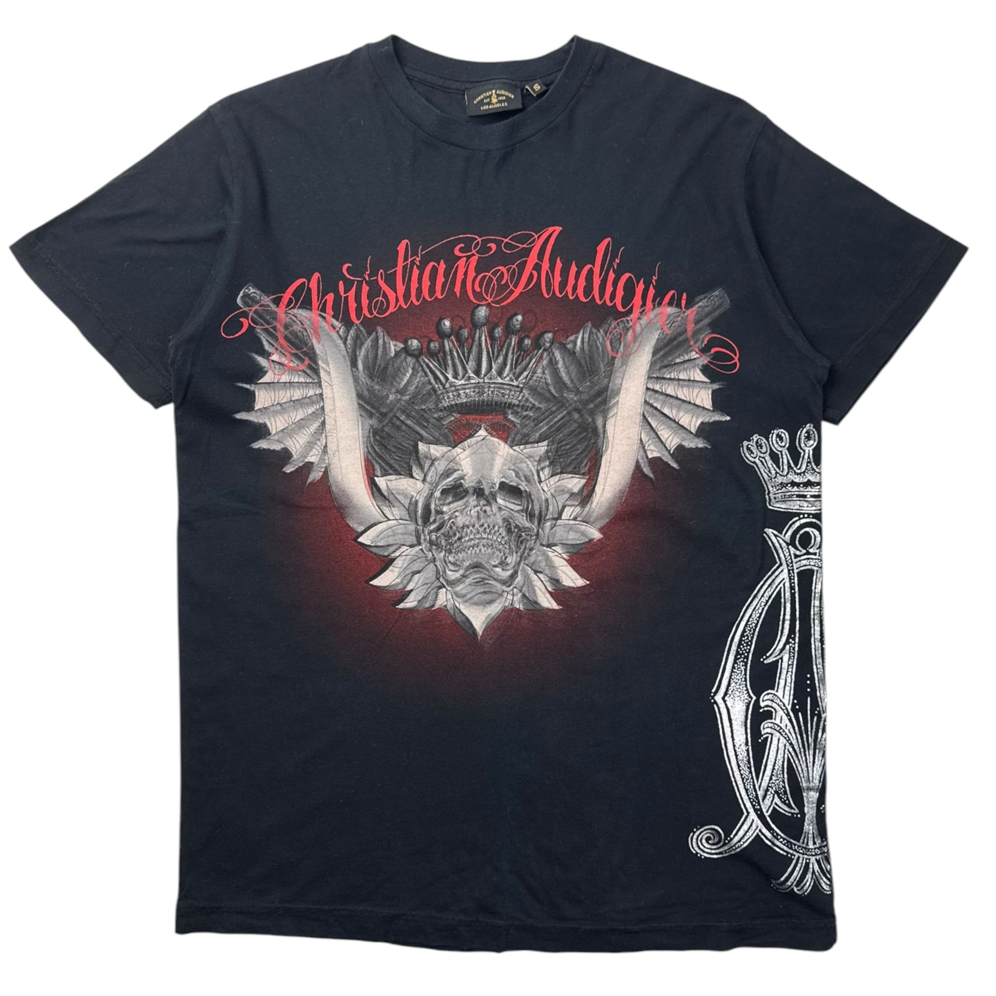 Y2K Christian Audigier Skull T-Shirt