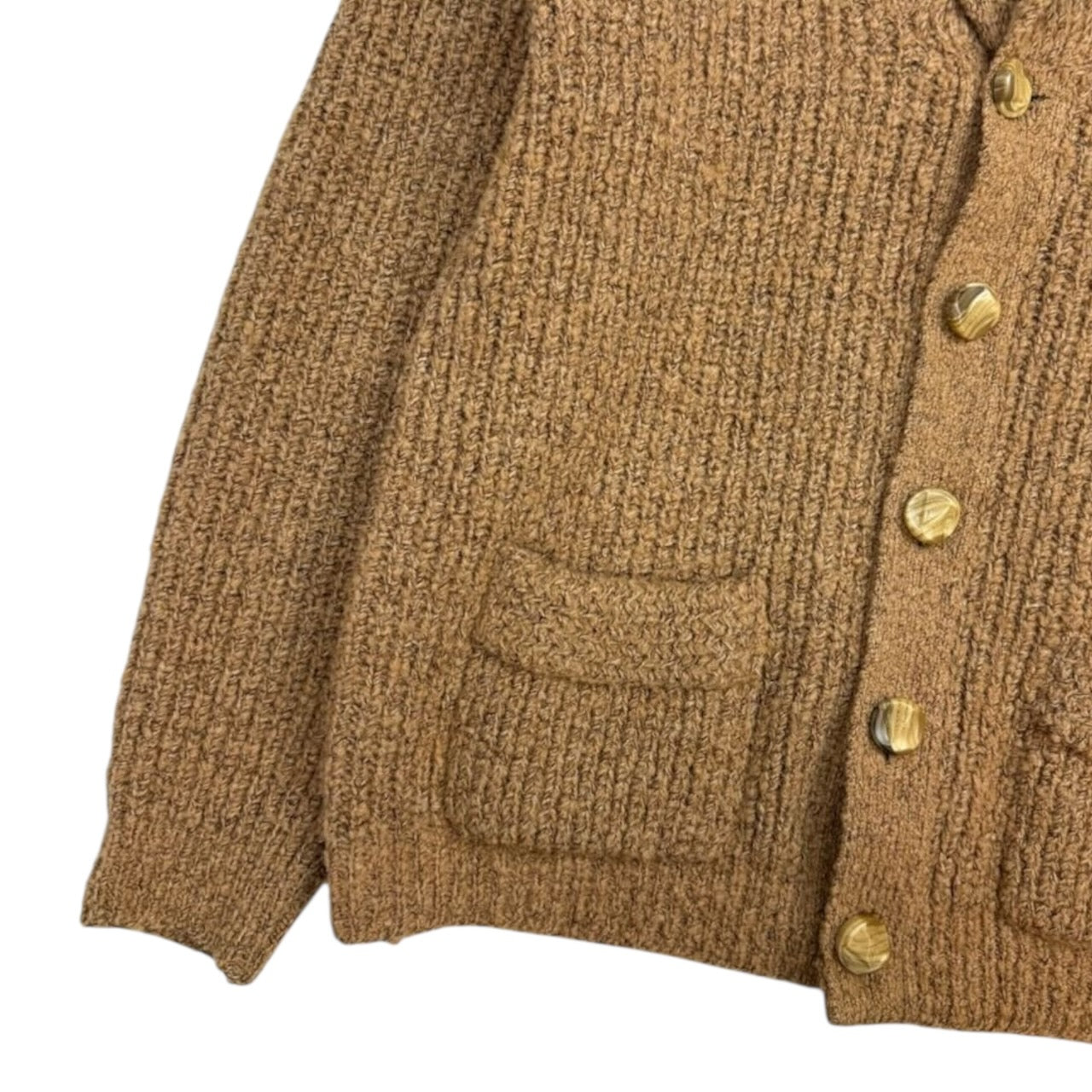 Vintage Tundra Wool Cardigan Tan