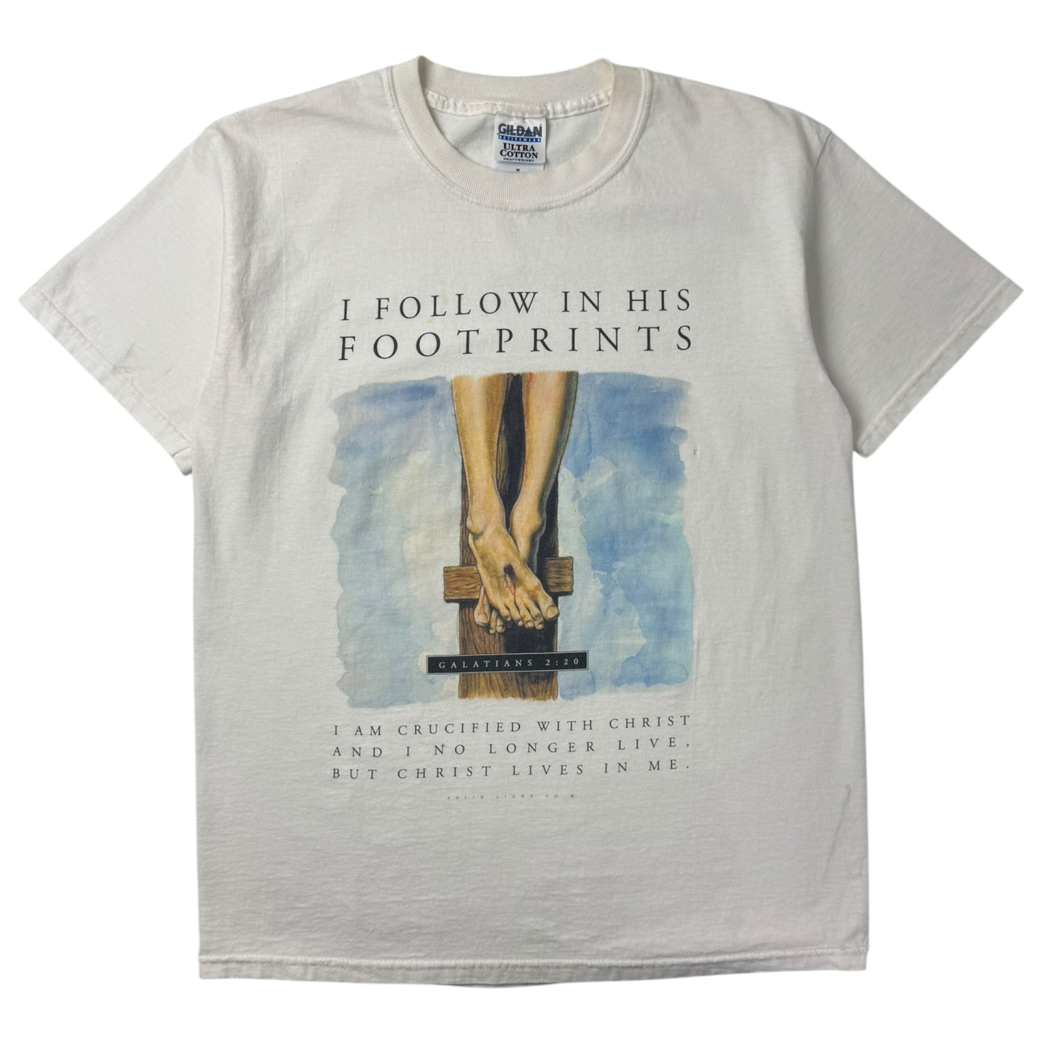 Vintage “I Follow In His Footsteps” Jesus T-Shirt