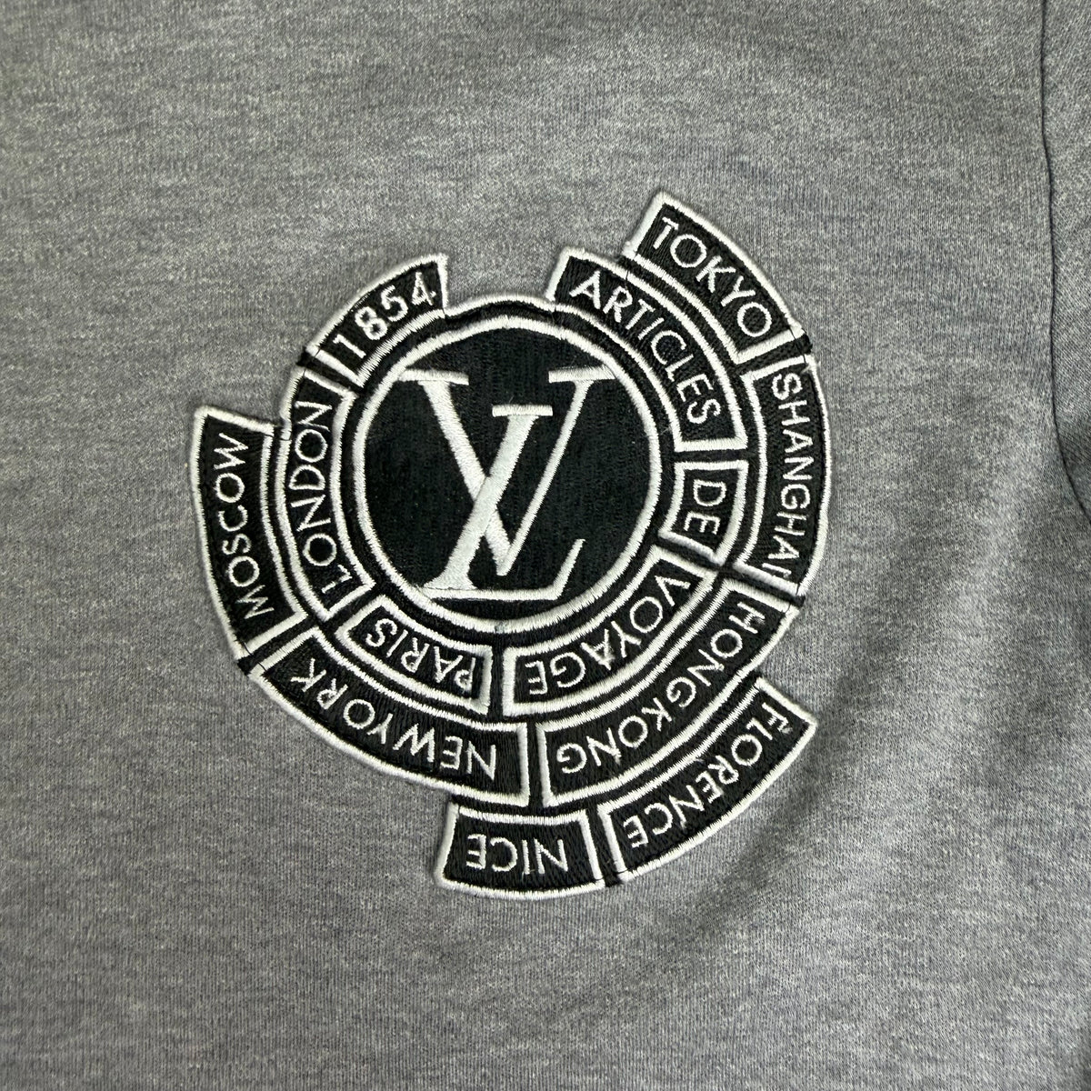 Louis Vuitton Cities Tee Grey
