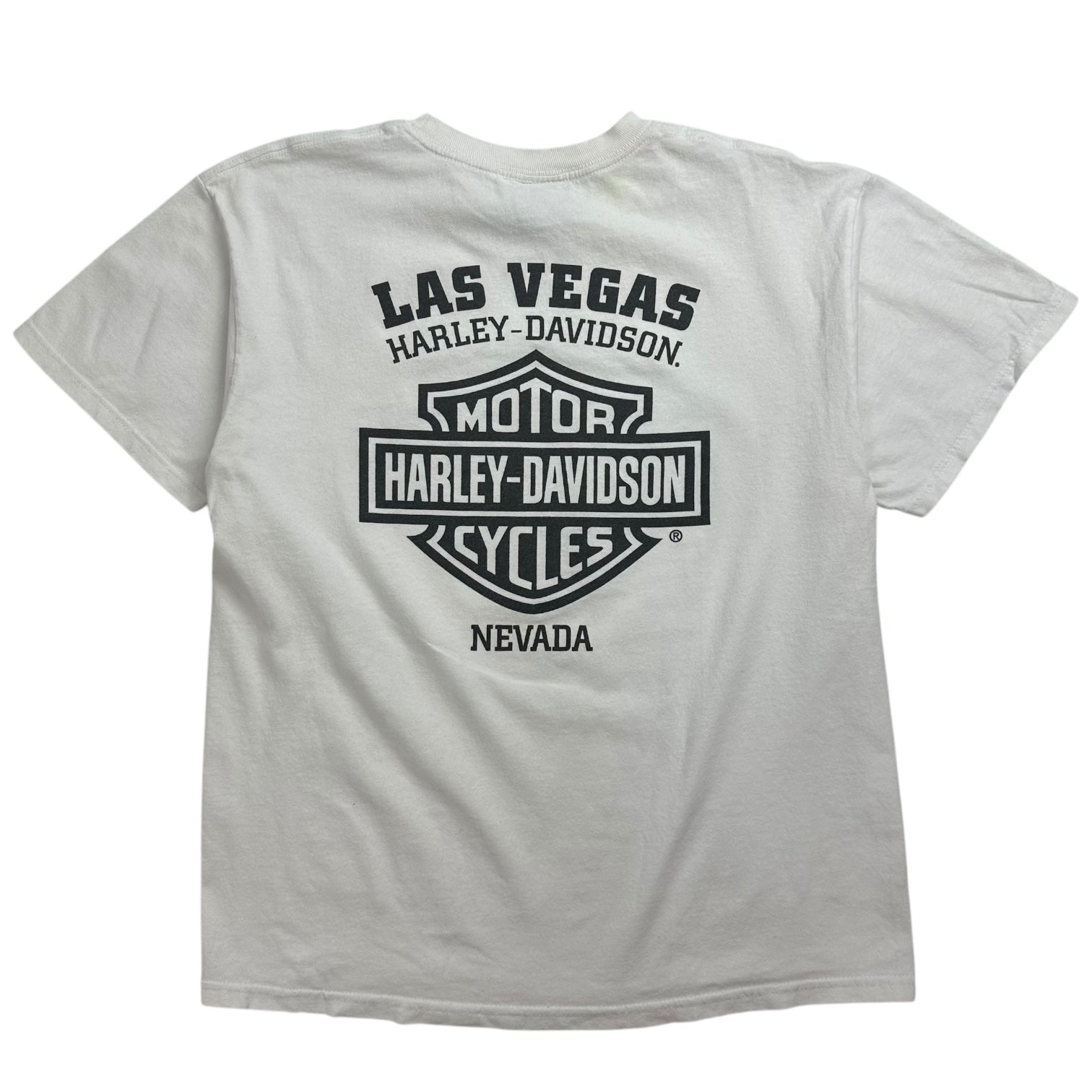 Vintage Harley Davidson Of Las Vegas Tee White