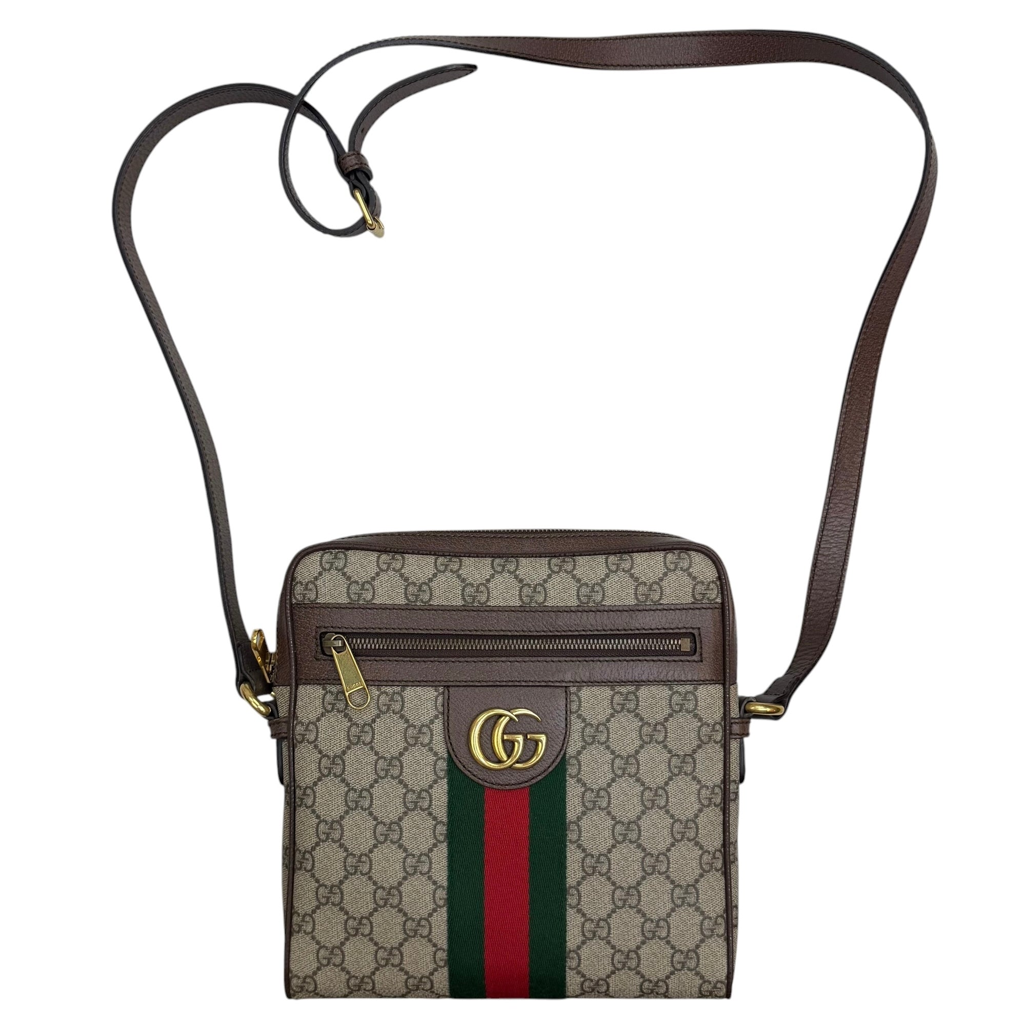 (W) Gucci Ophidia Monogram Small Shoulder Bag Beige