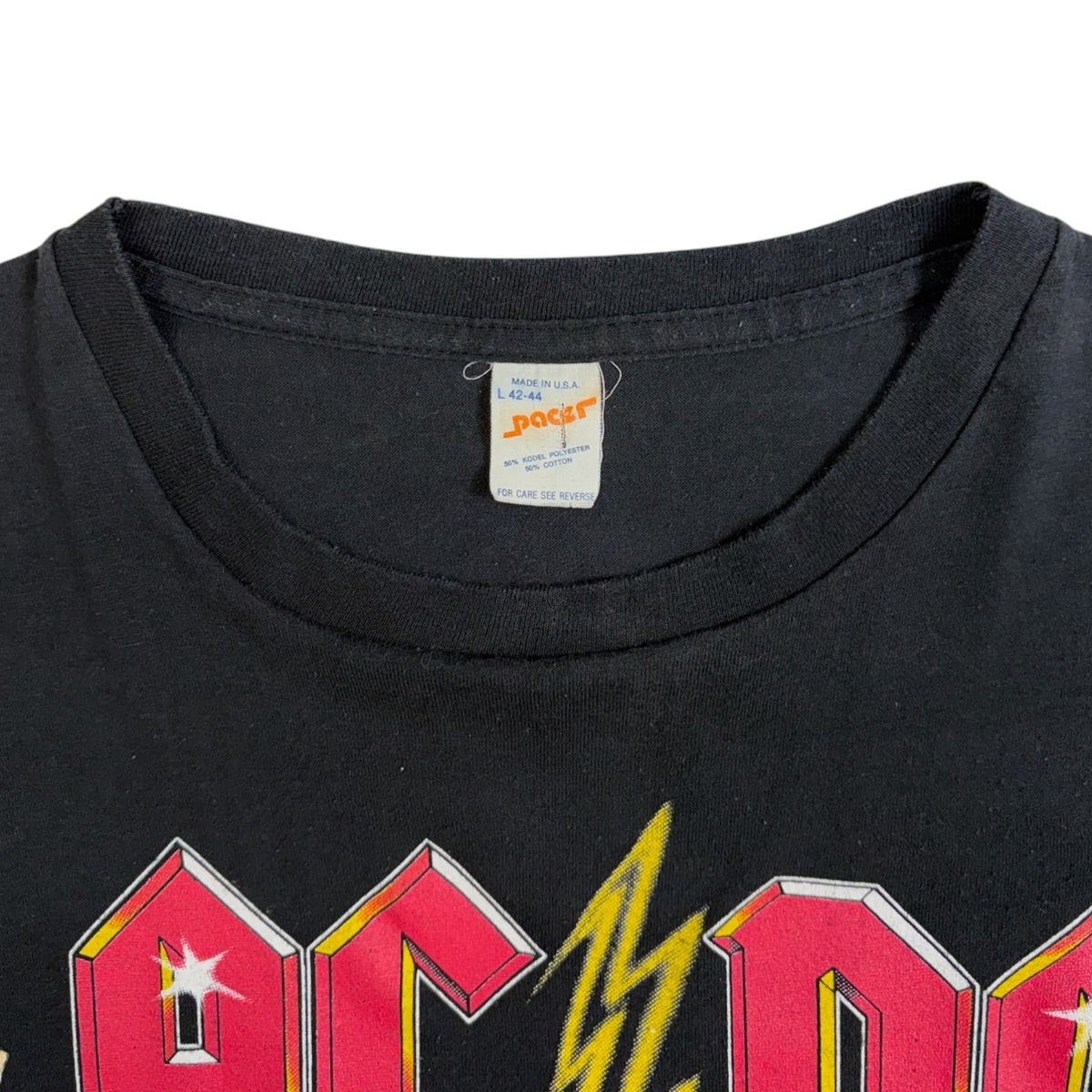Vintage 1986 AC/DC Who Made Who Tour T-Shirt Black