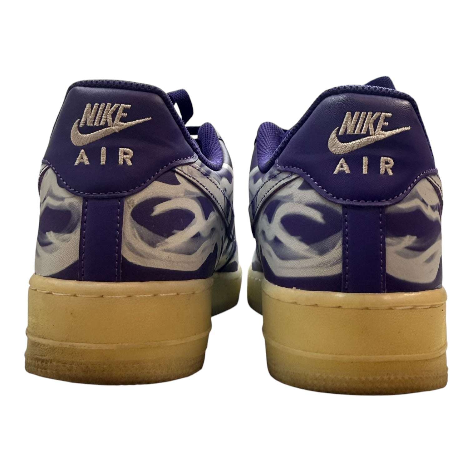 Nike Air Force 1 Low '07 QS Purple Skeleton Halloween (2021) (Used)