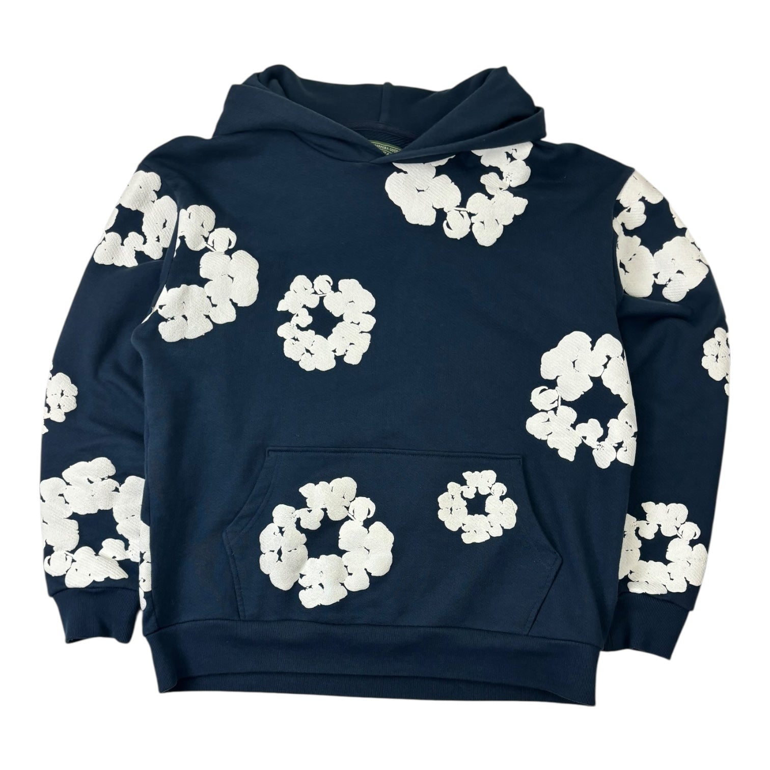 Denim Tears Cotton Wreath Hoodie Navy