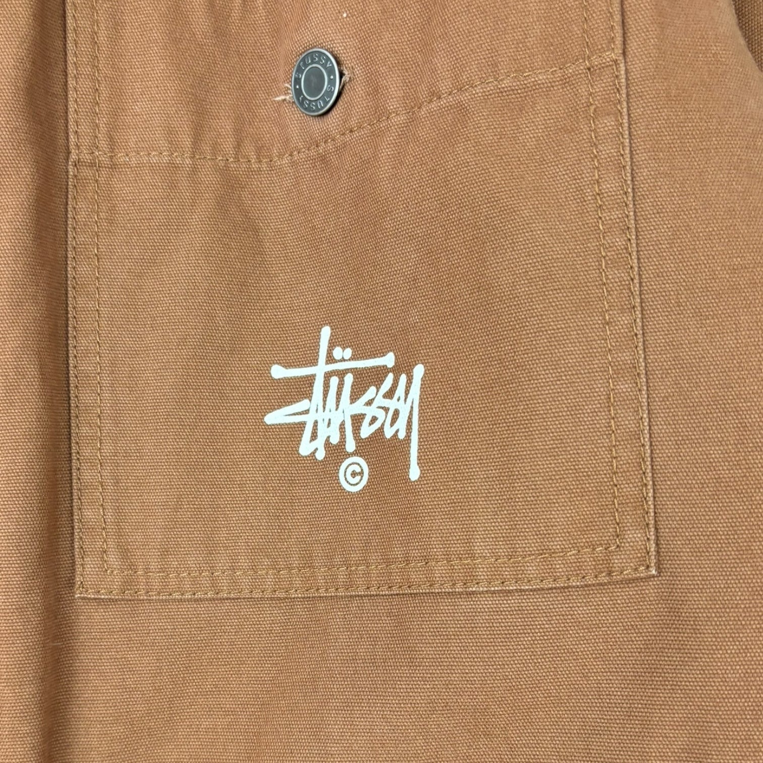 Stussy Quilted Chore Coat Brown