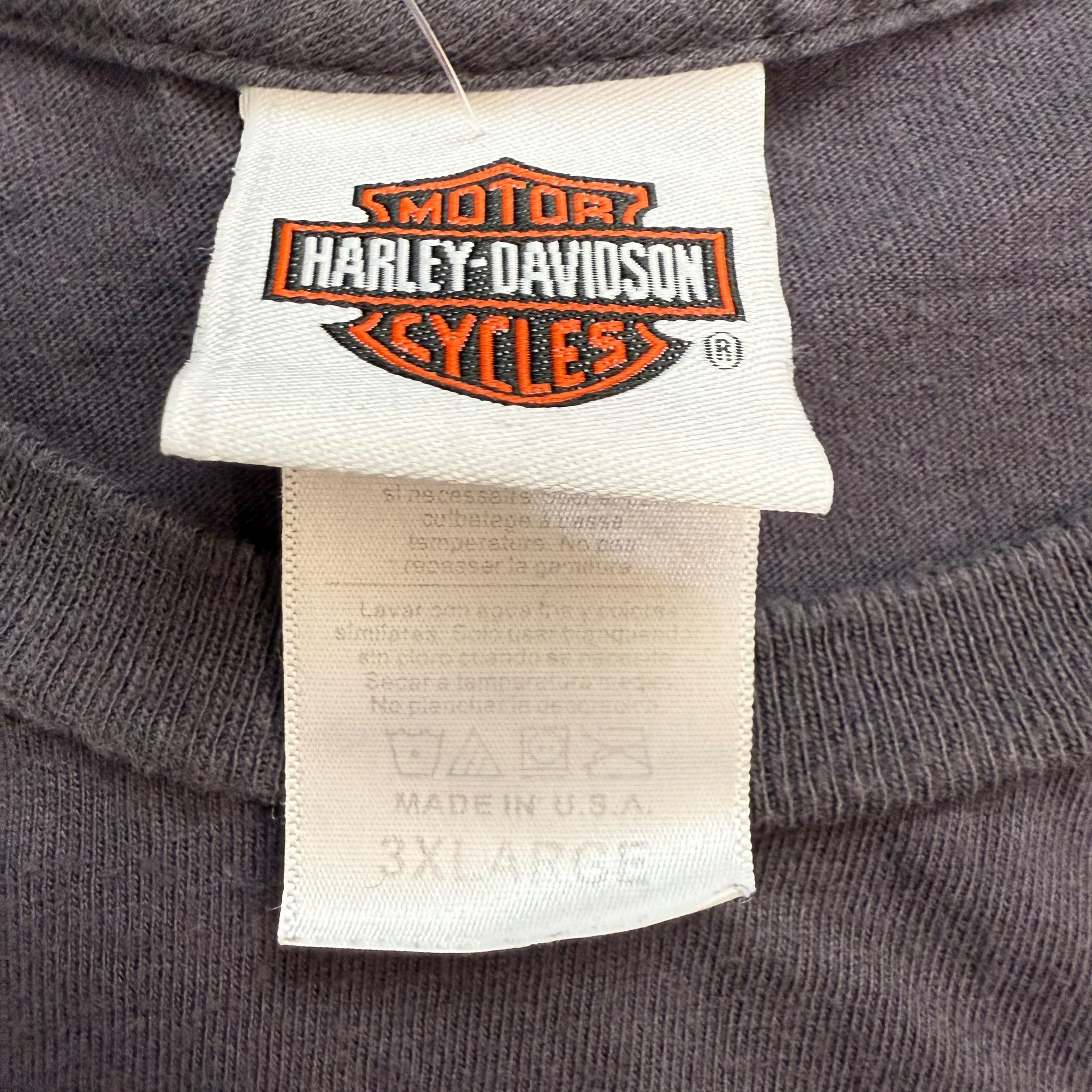 Vintage Harley Davidson Of Myrtle Beach Tee Faded Black