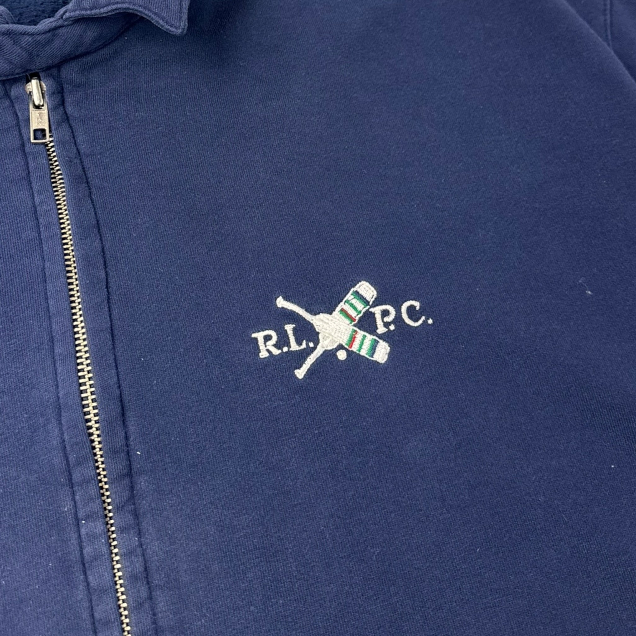 Polo Ralph Lauren Full Zip Collared Sweater Navy