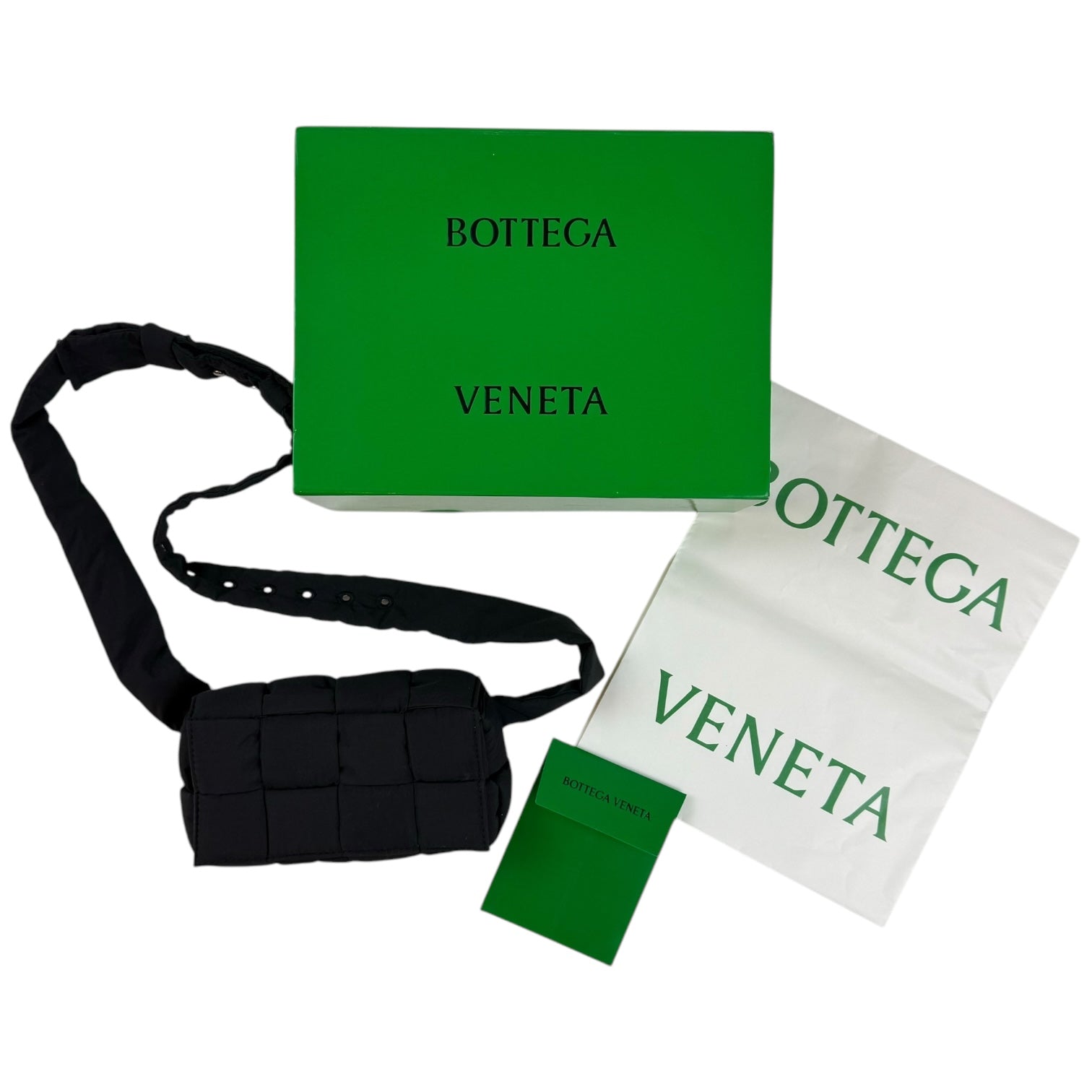 Bottega Veneta Padded Tech Cassette Bag Black