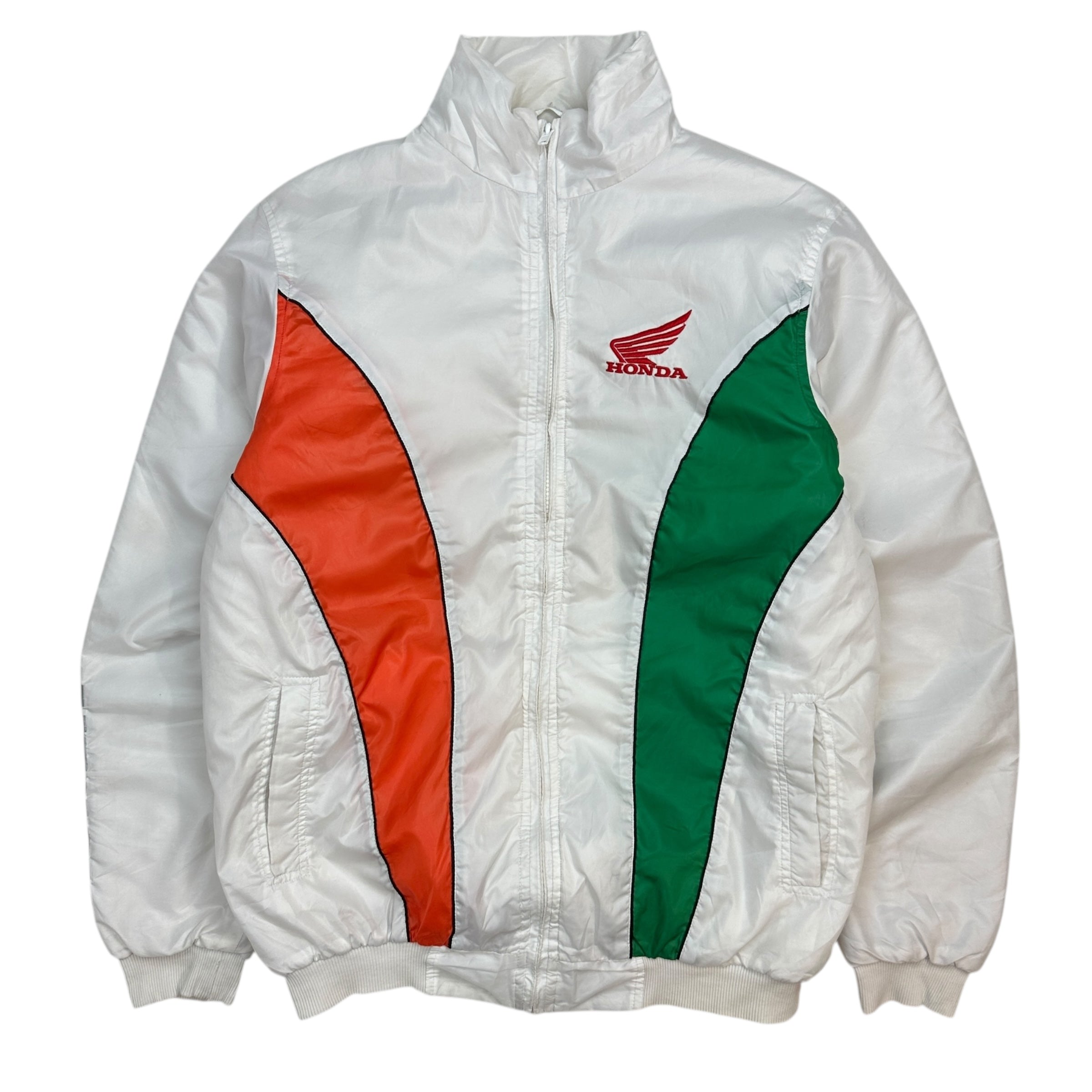 Vintage Honda Racing Insulated Windbreaker White