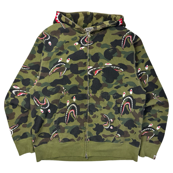 BAPE 1st Camo Shark Relaxed Full Zip Hoodie