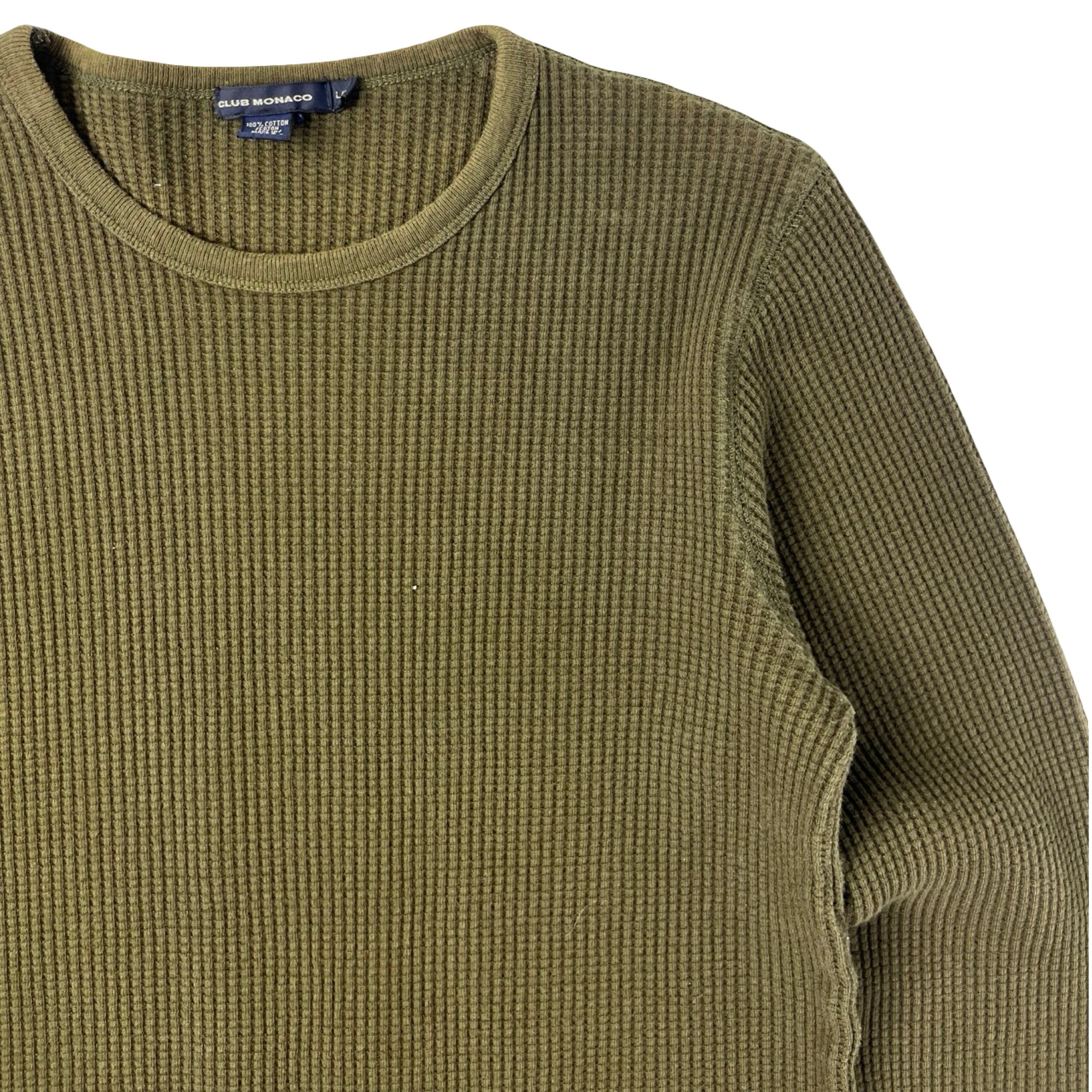 Club Monaco Heavyweight Thermal Long Sleeve Shirt
