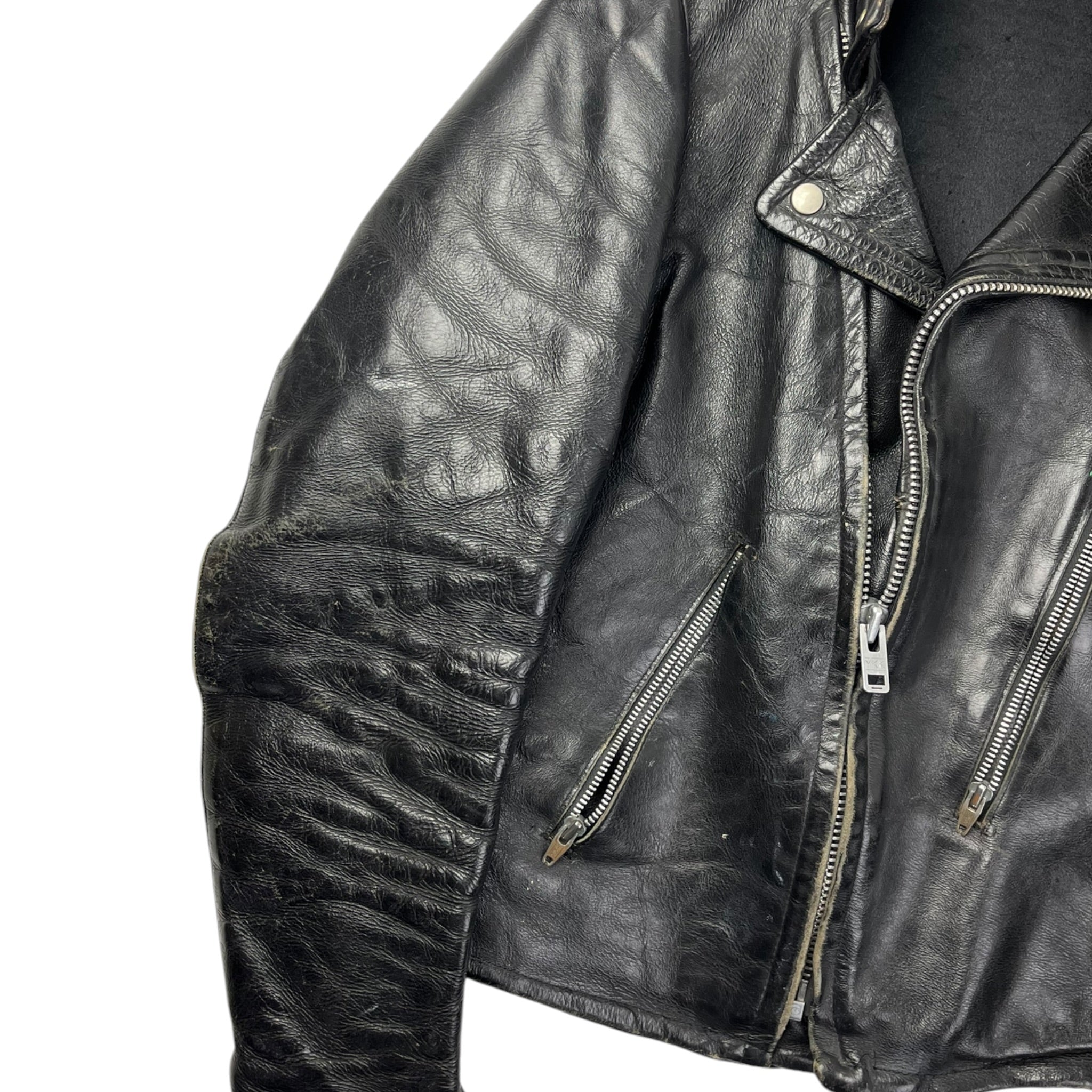 Vintage Motor Biker Leather Jacket