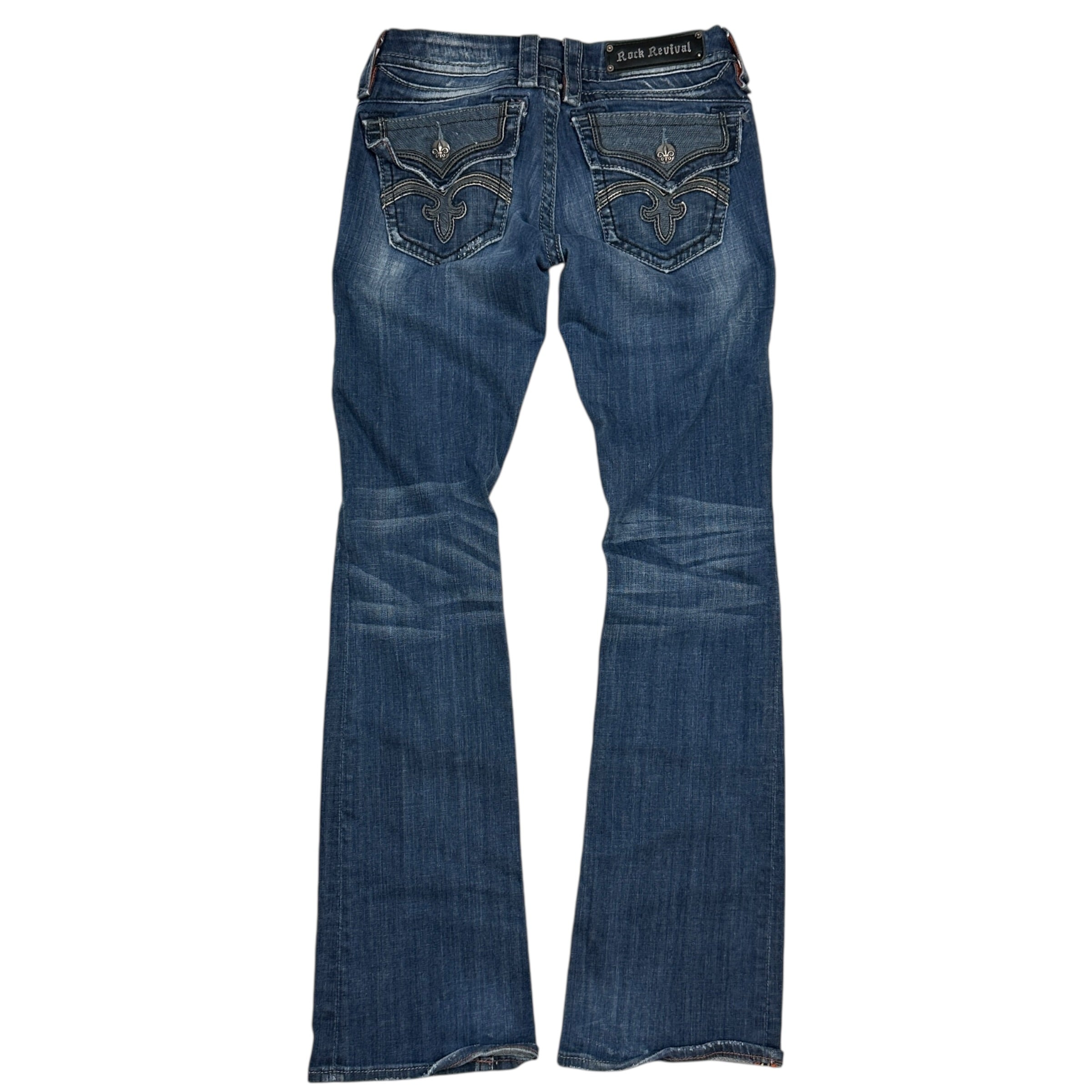 (W) Vintage Y2K Rock Revival Anja Boot Denim Jeans