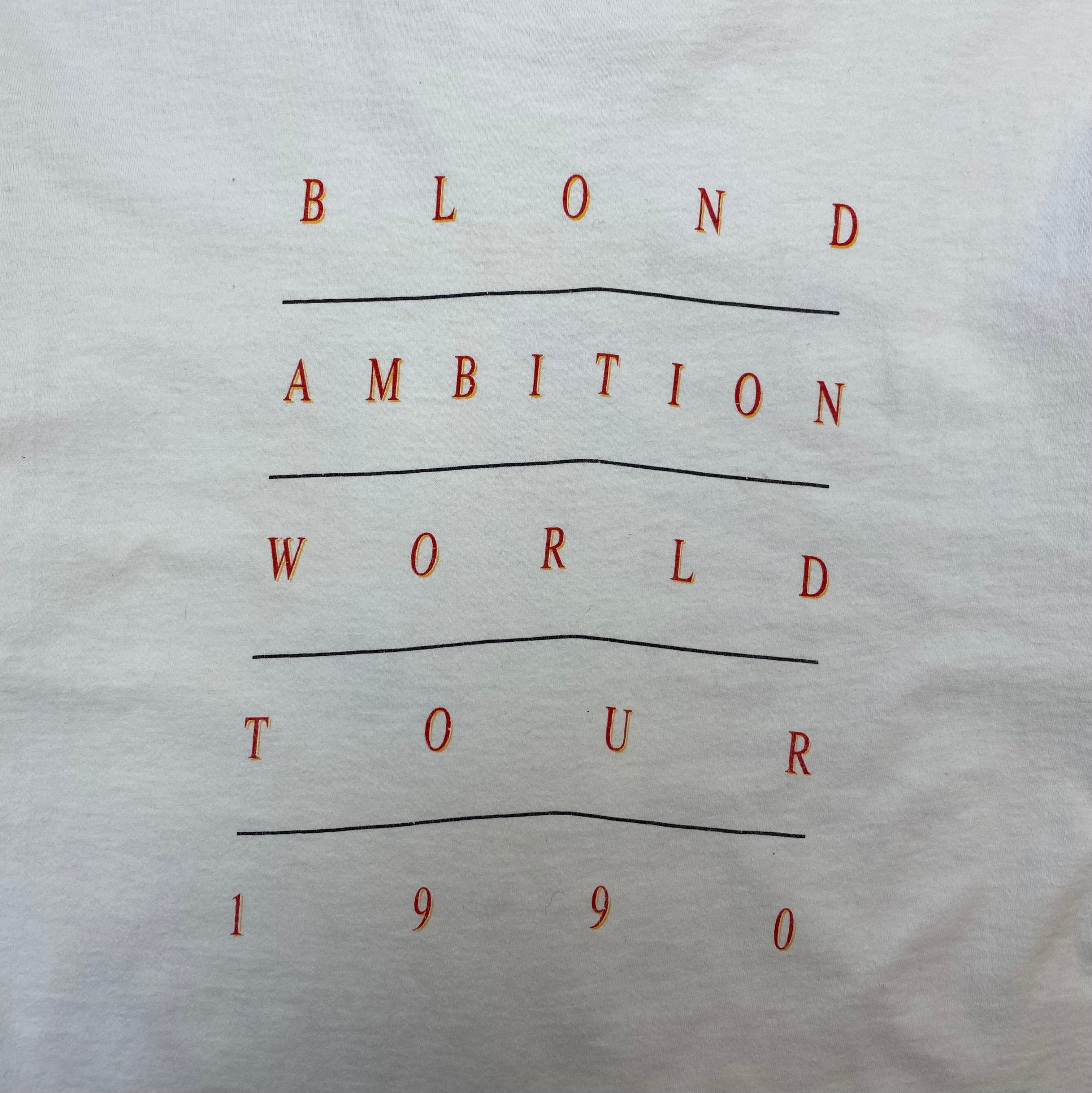 1990 Madonna Blonde Ambition Tour T-Shirt