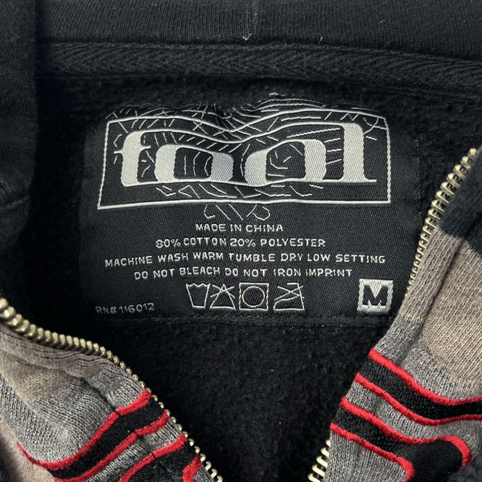 Y2K Tool ‘10000 Days’ Zip Up Band Hoodie Black