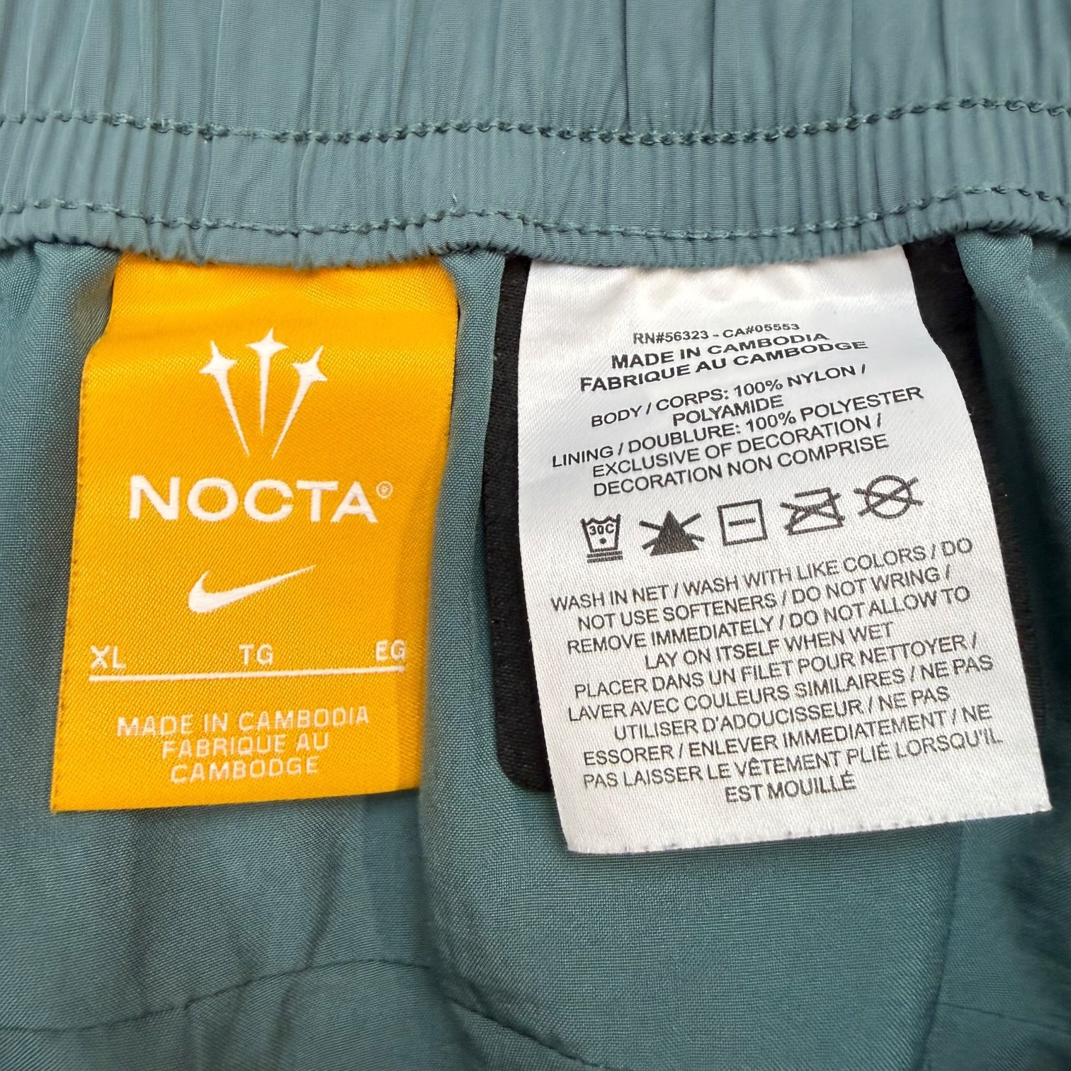 Nike x Nocta Northstar Nylon Track Pants Mineral Slate/ Faded Spruce