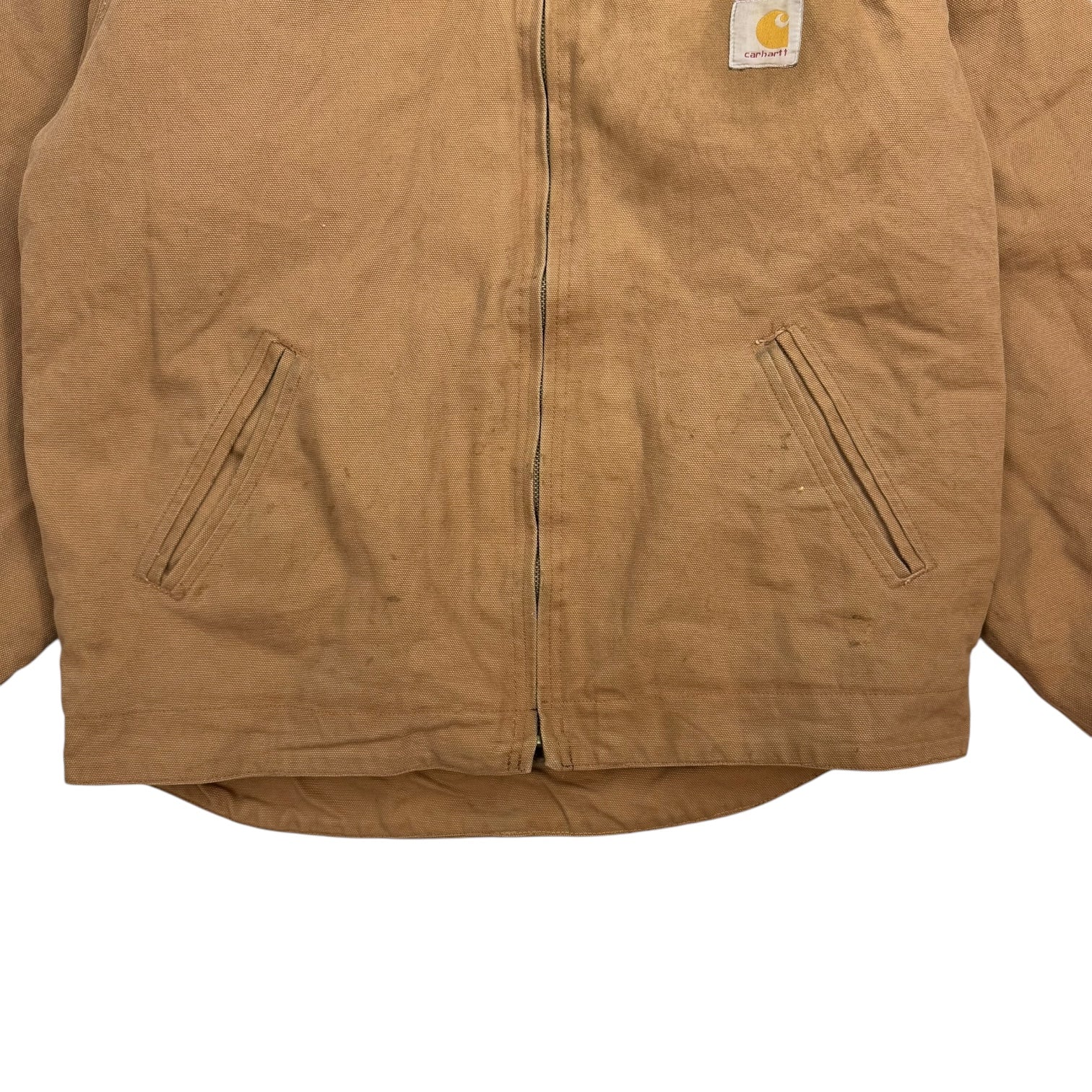 Vintage Carhartt Detroit Sherpa Lined Jacket Tan