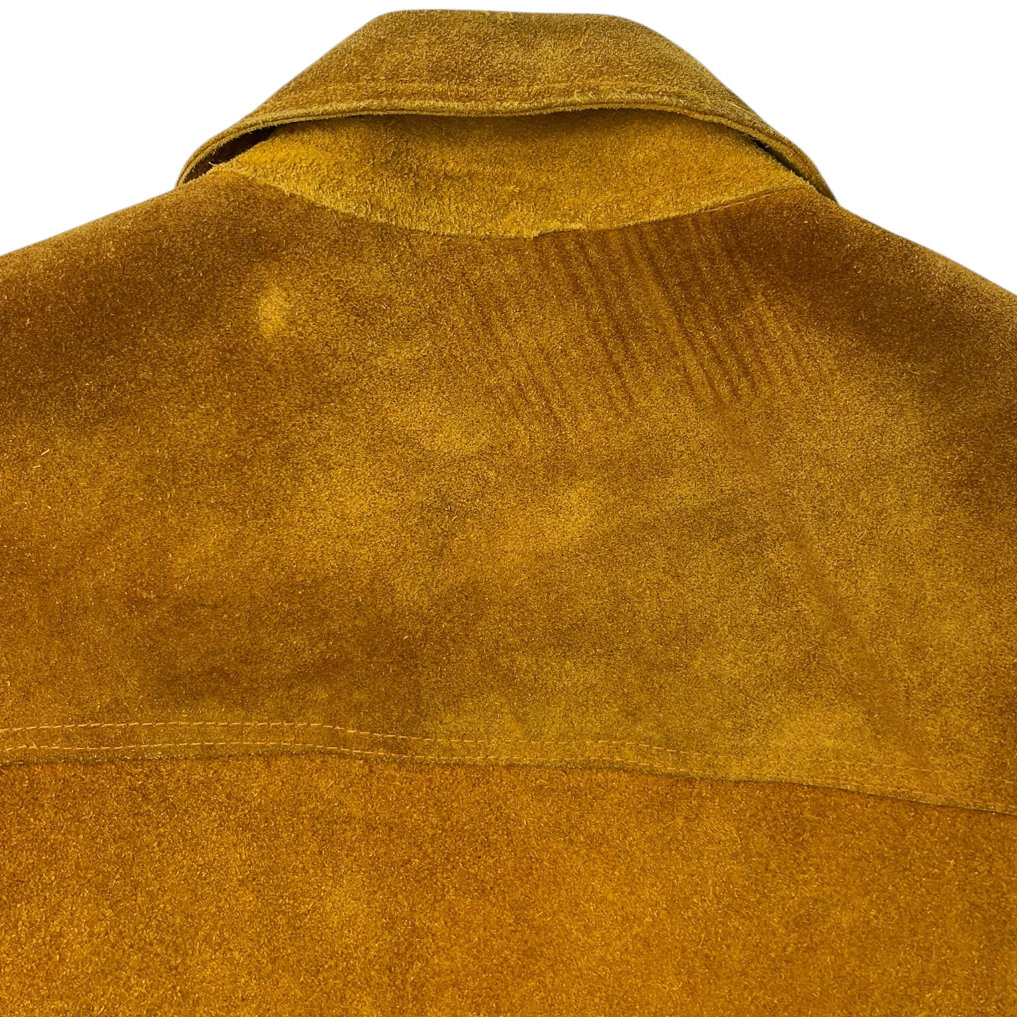 Vintage Suede Jacket Dark Mustard