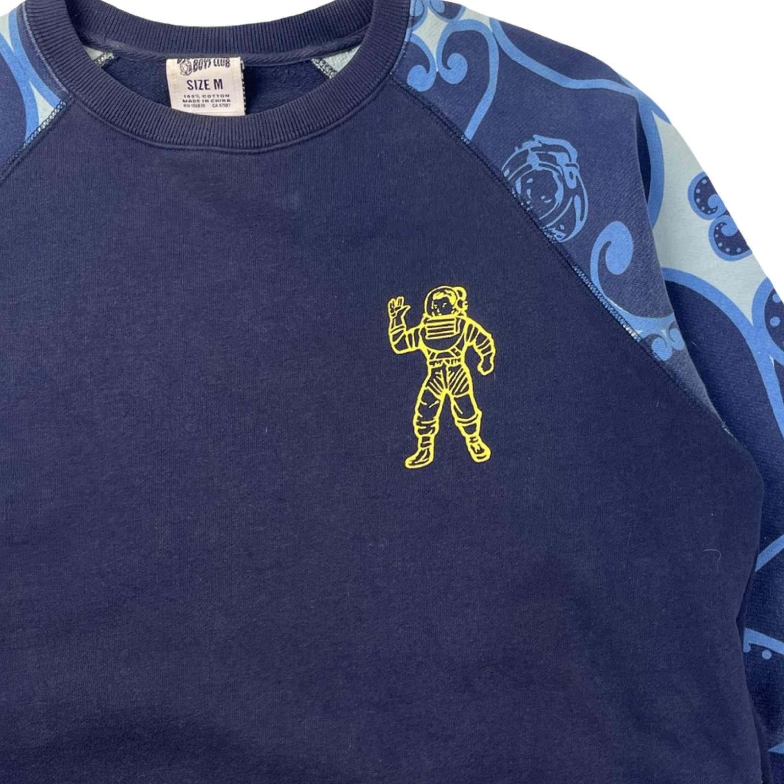 Billionaire Boys Club Patterned Sleeves Crew