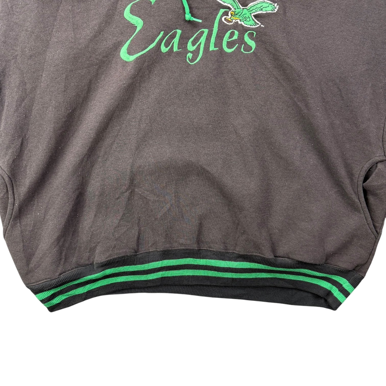 Vintage Philadelphia Eagles Hoodie Black/Kelly Green